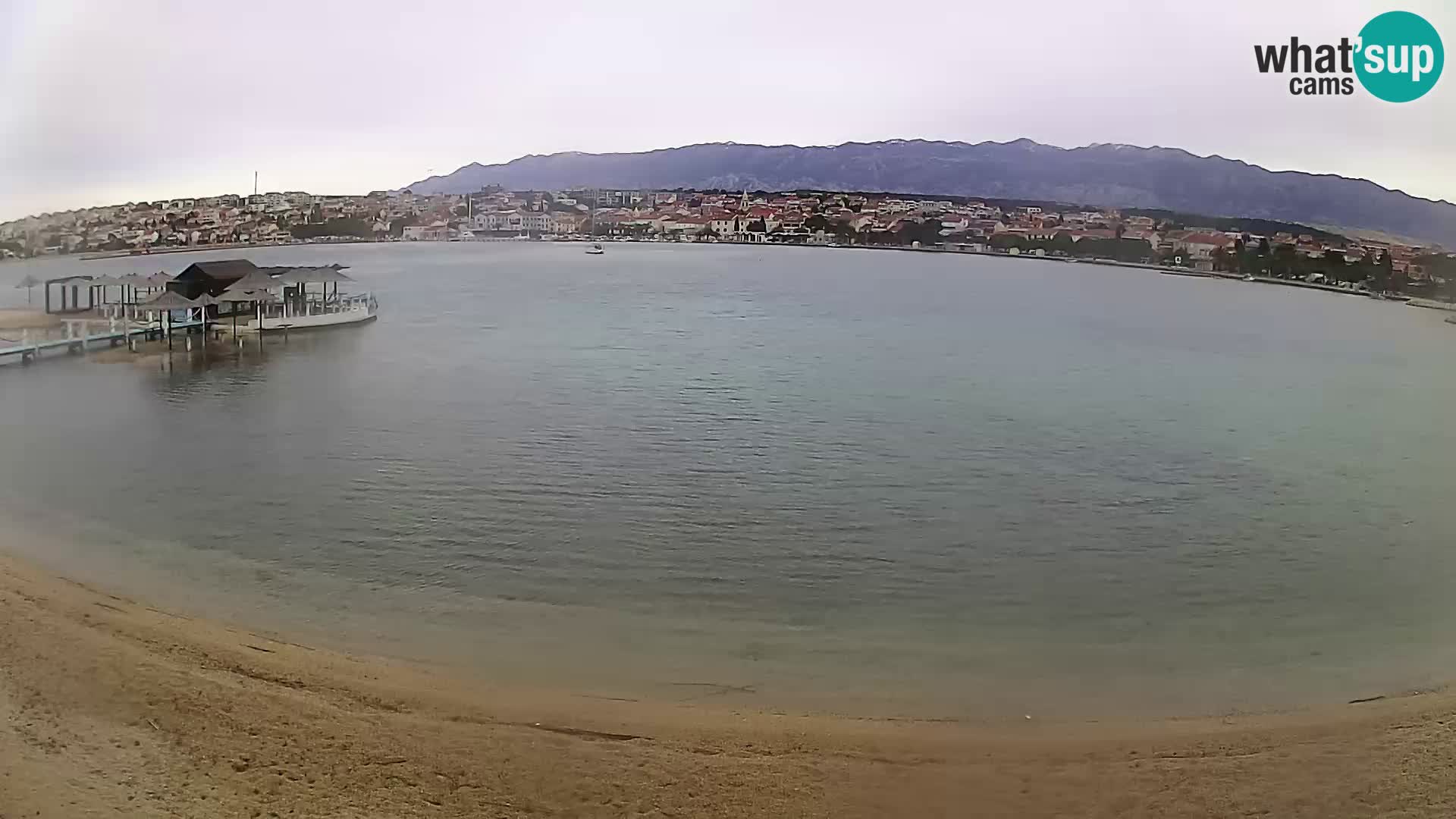 Novalja webcam – spiaggia cittadina