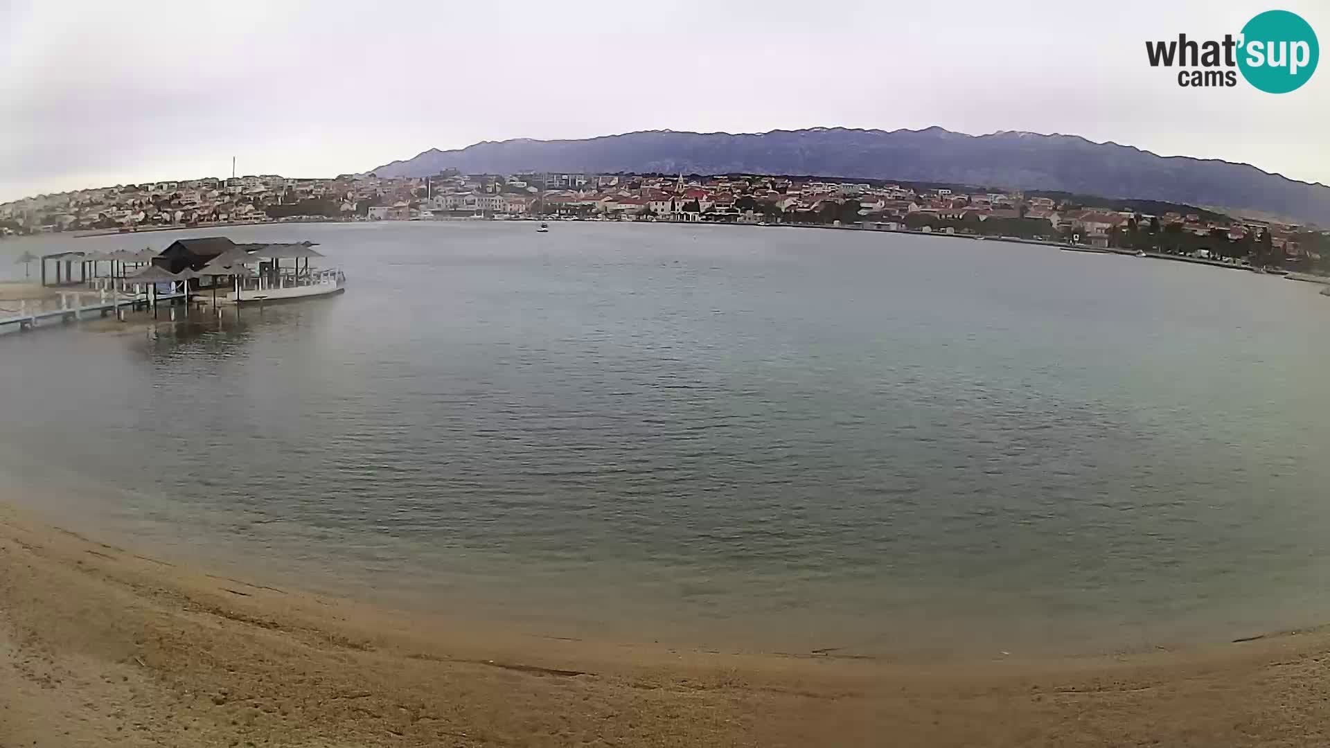 Novalja webcam – spiaggia cittadina