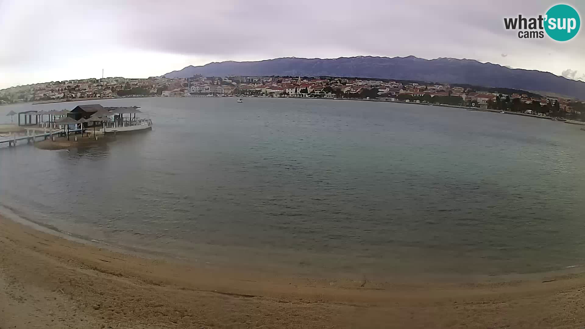 Novalja webcam – spiaggia cittadina