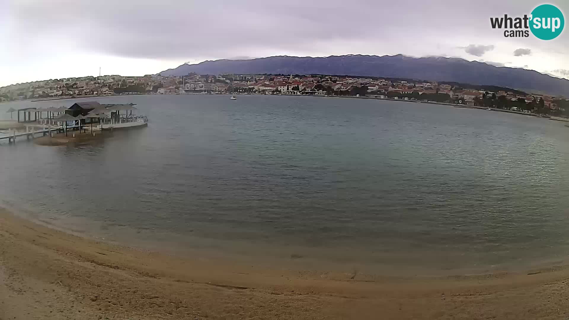 Novalja livecam – plage de la ville