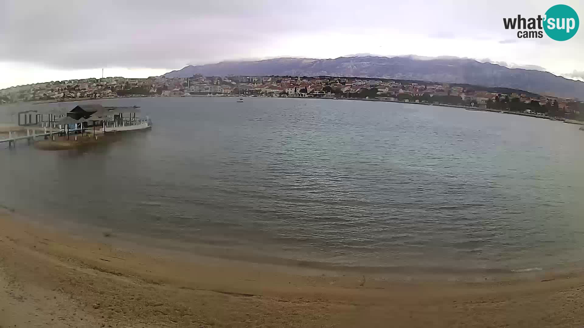 Novalja livecam – plage de la ville