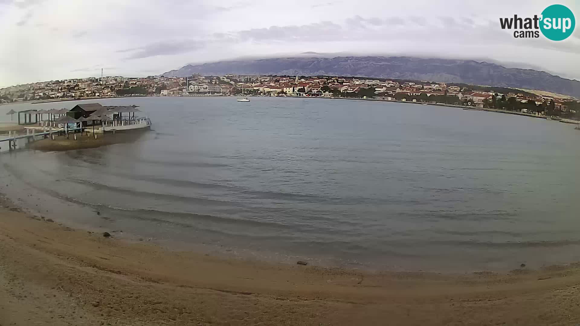 Novalja livecam – plage de la ville