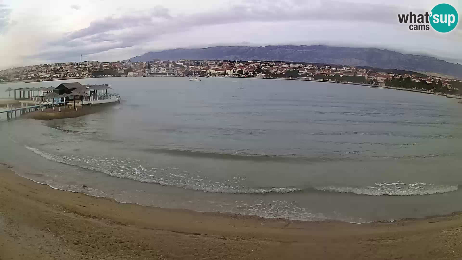 Novalja webcam – spiaggia cittadina
