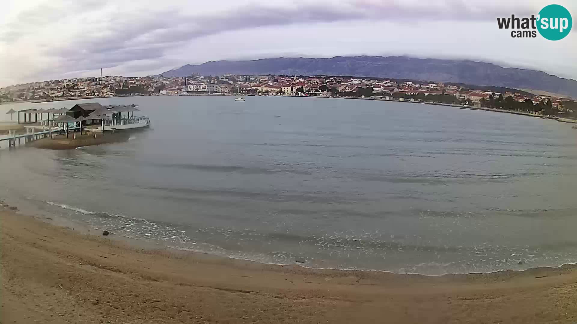 Novalja livecam – plage de la ville