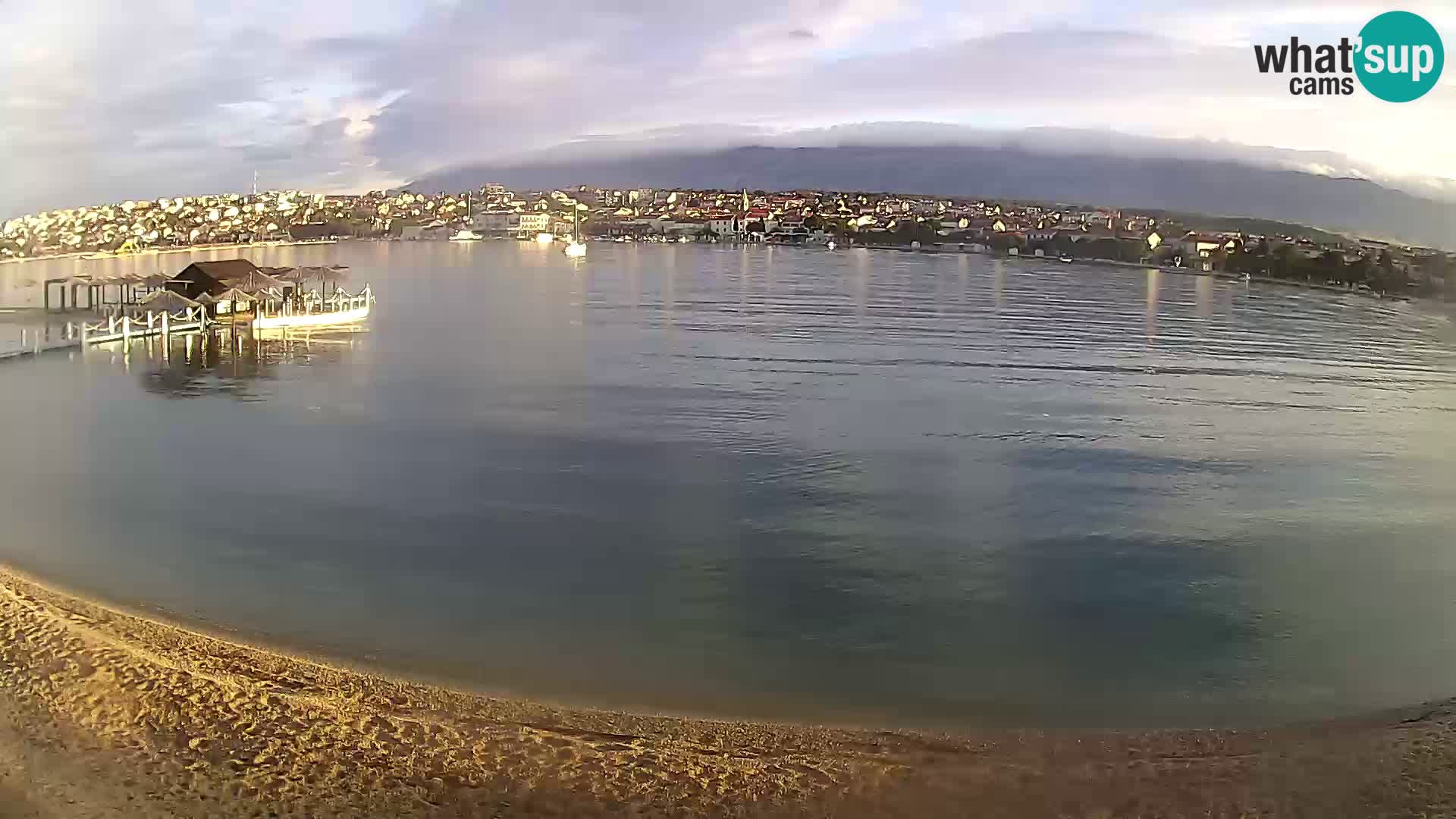 Novalja webcam – spiaggia cittadina