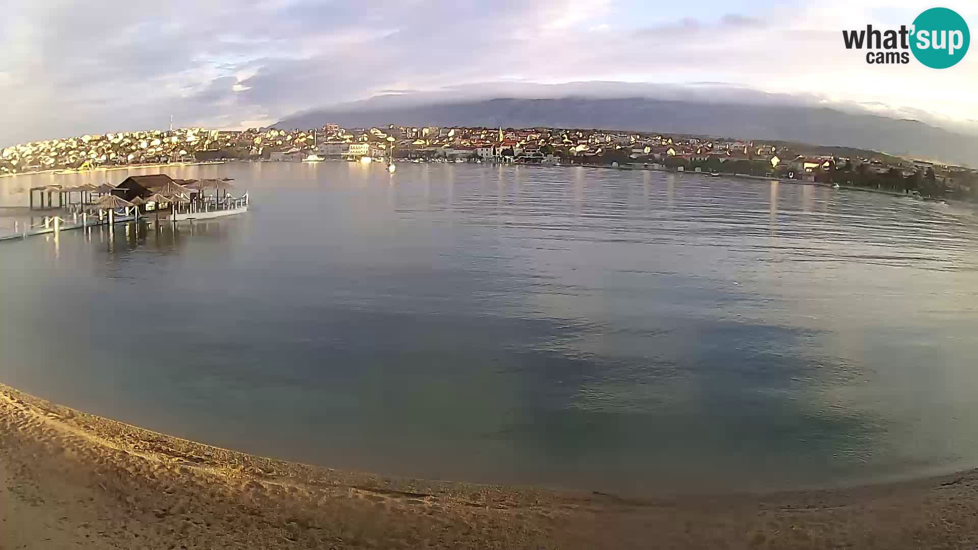 Novalja livecam – plage de la ville