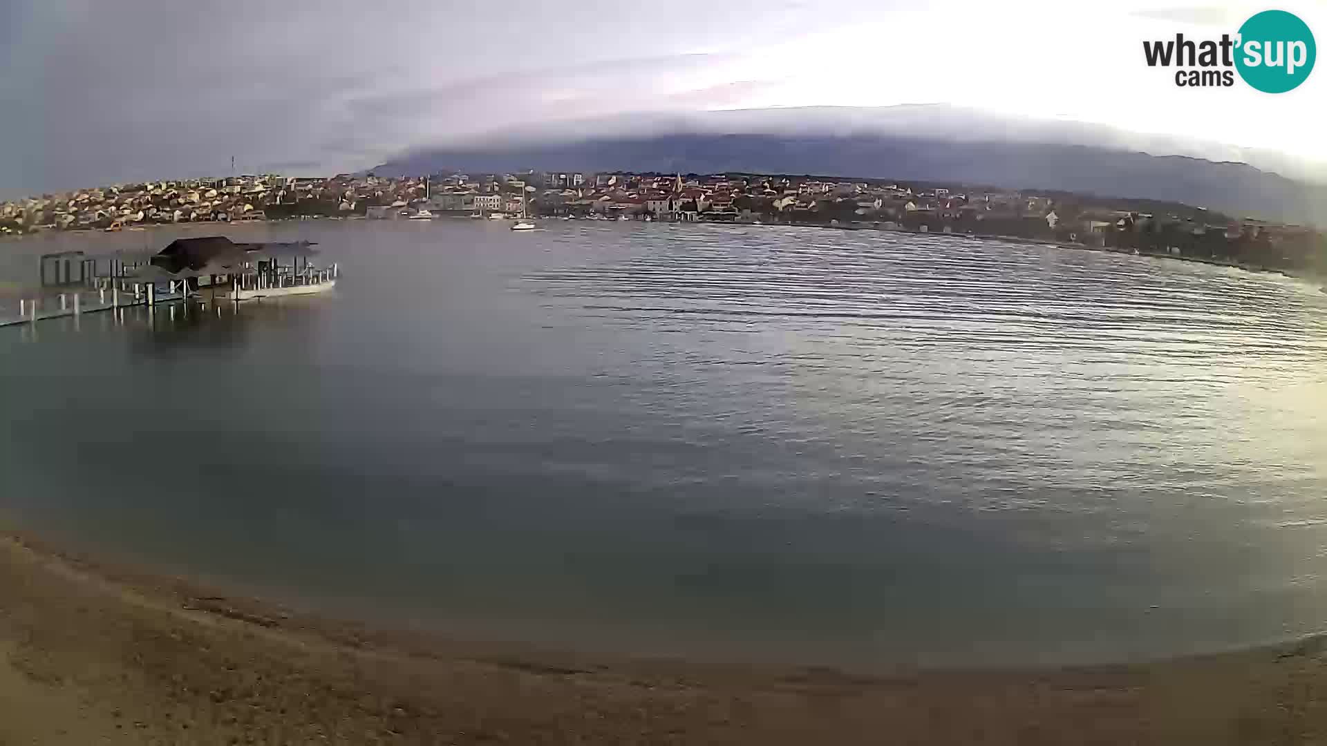 Novalja livecam – plage de la ville