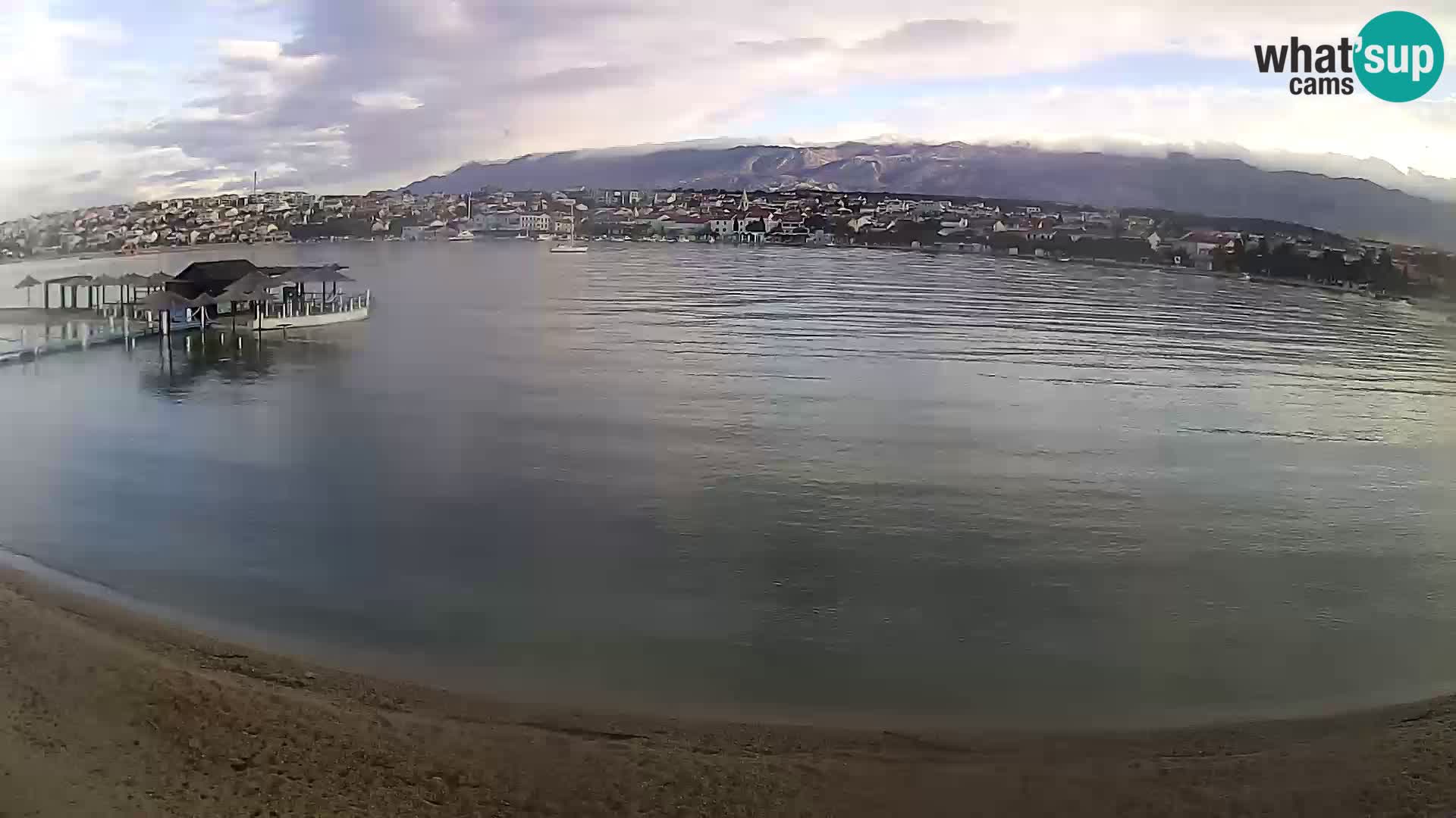 Novalja livecam – plage de la ville