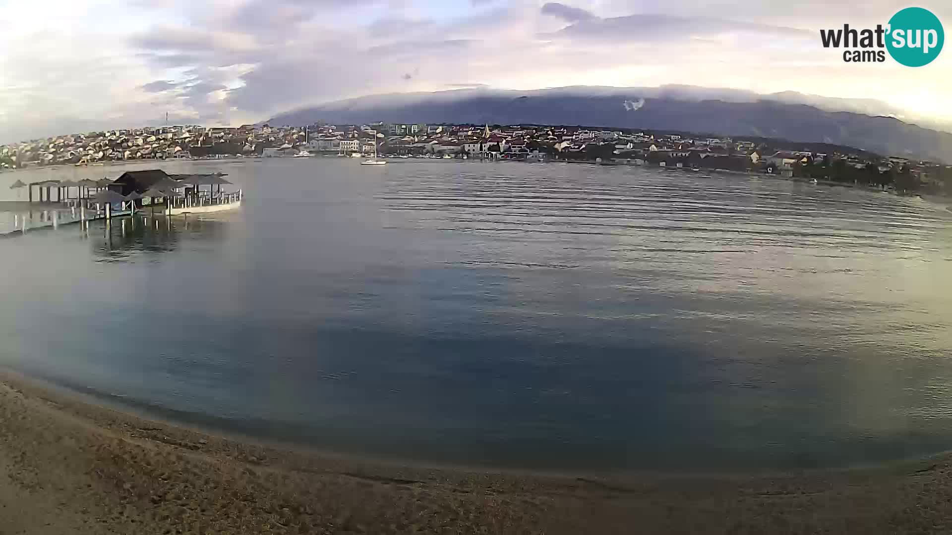 Live webcam Novalja – The Town beach