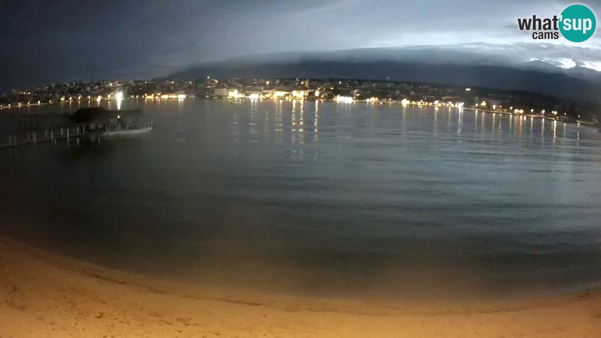 Novalja livecam – plage de la ville