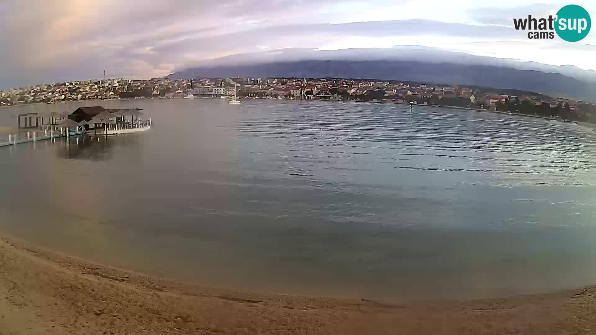 Live webcam Novalja – The Town beach