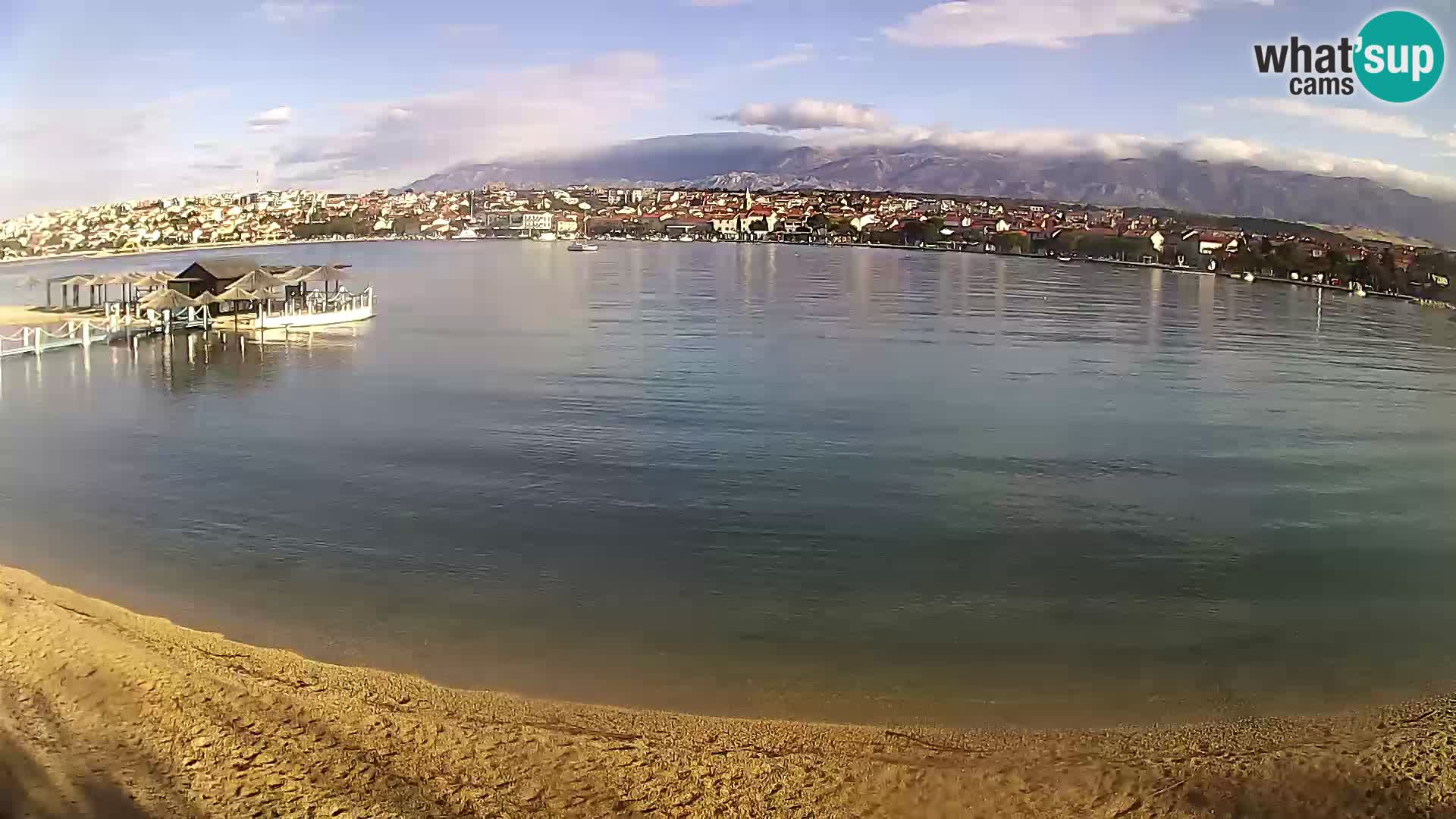 Live webcam Novalja – The Town beach