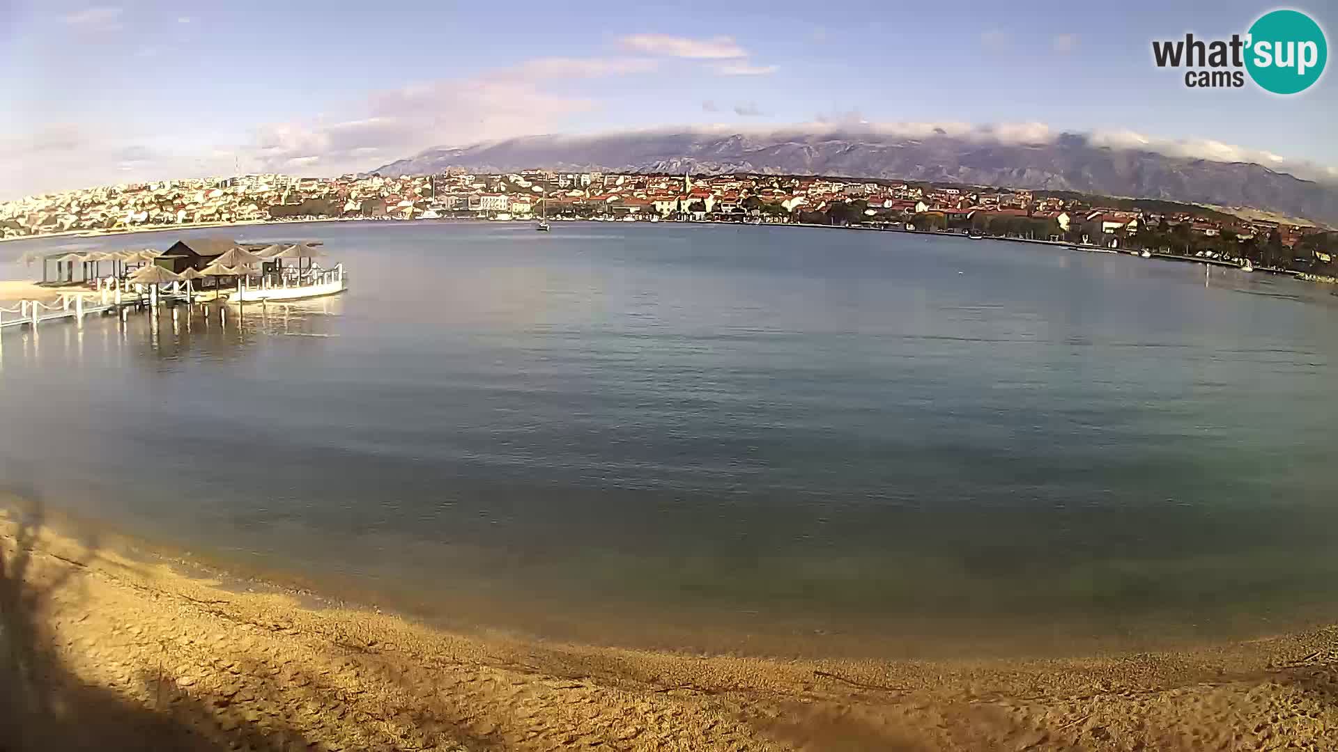 Novalja webcam – spiaggia cittadina