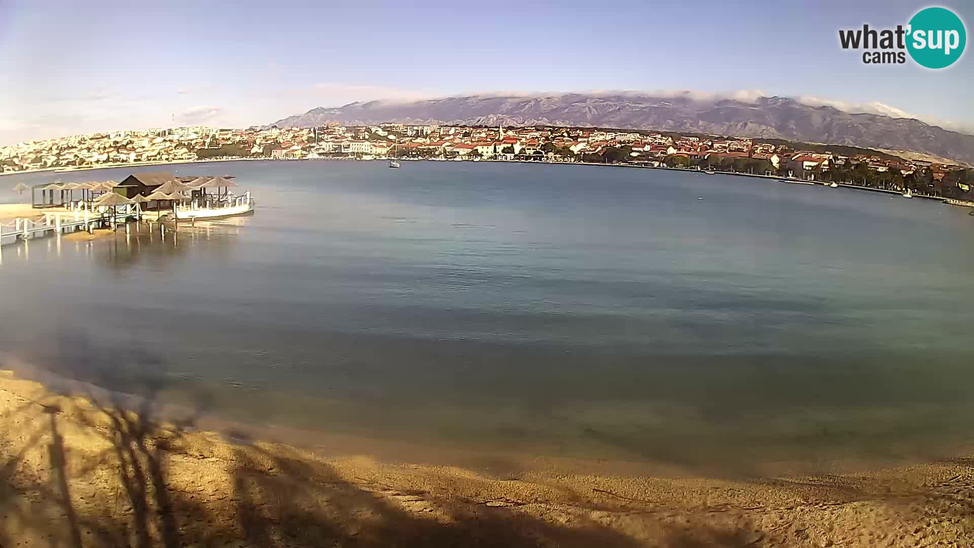 Novalja webcam – spiaggia cittadina