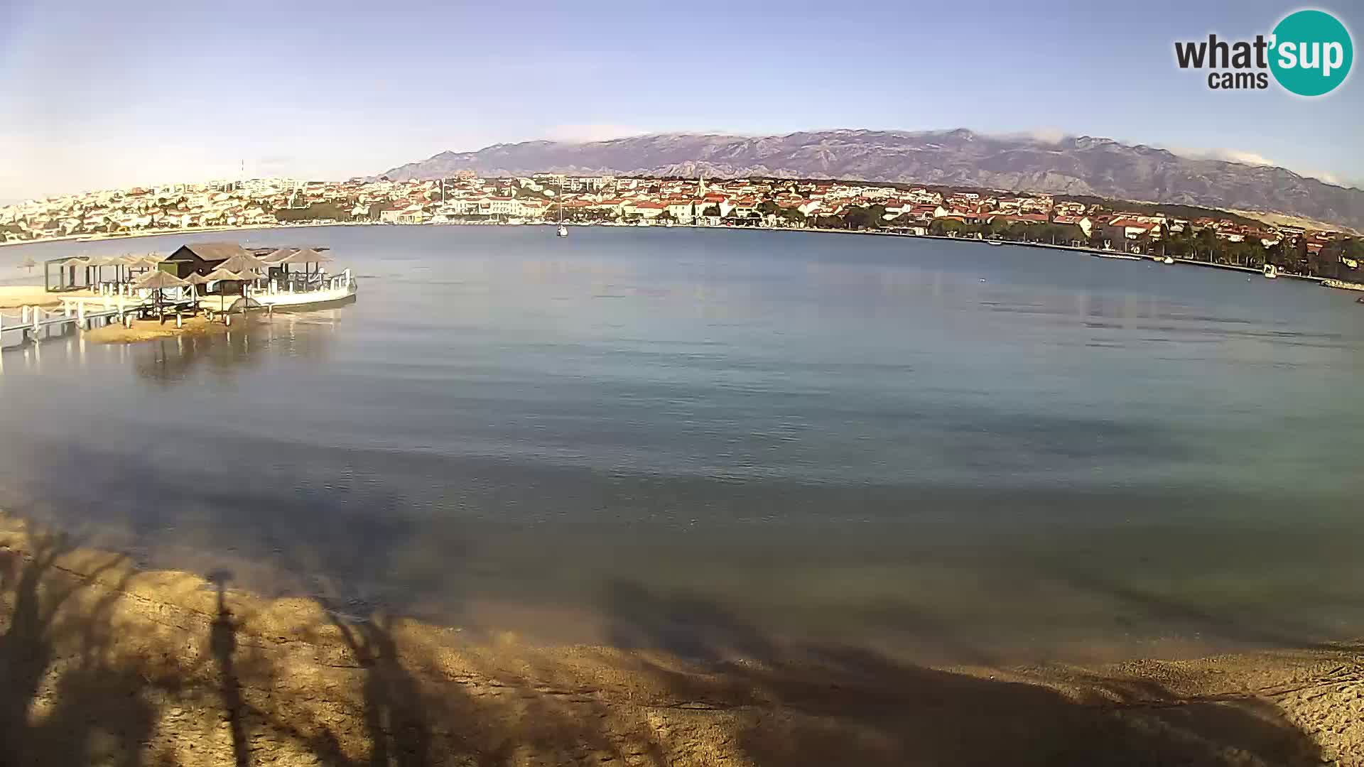 Novalja livecam – plage de la ville