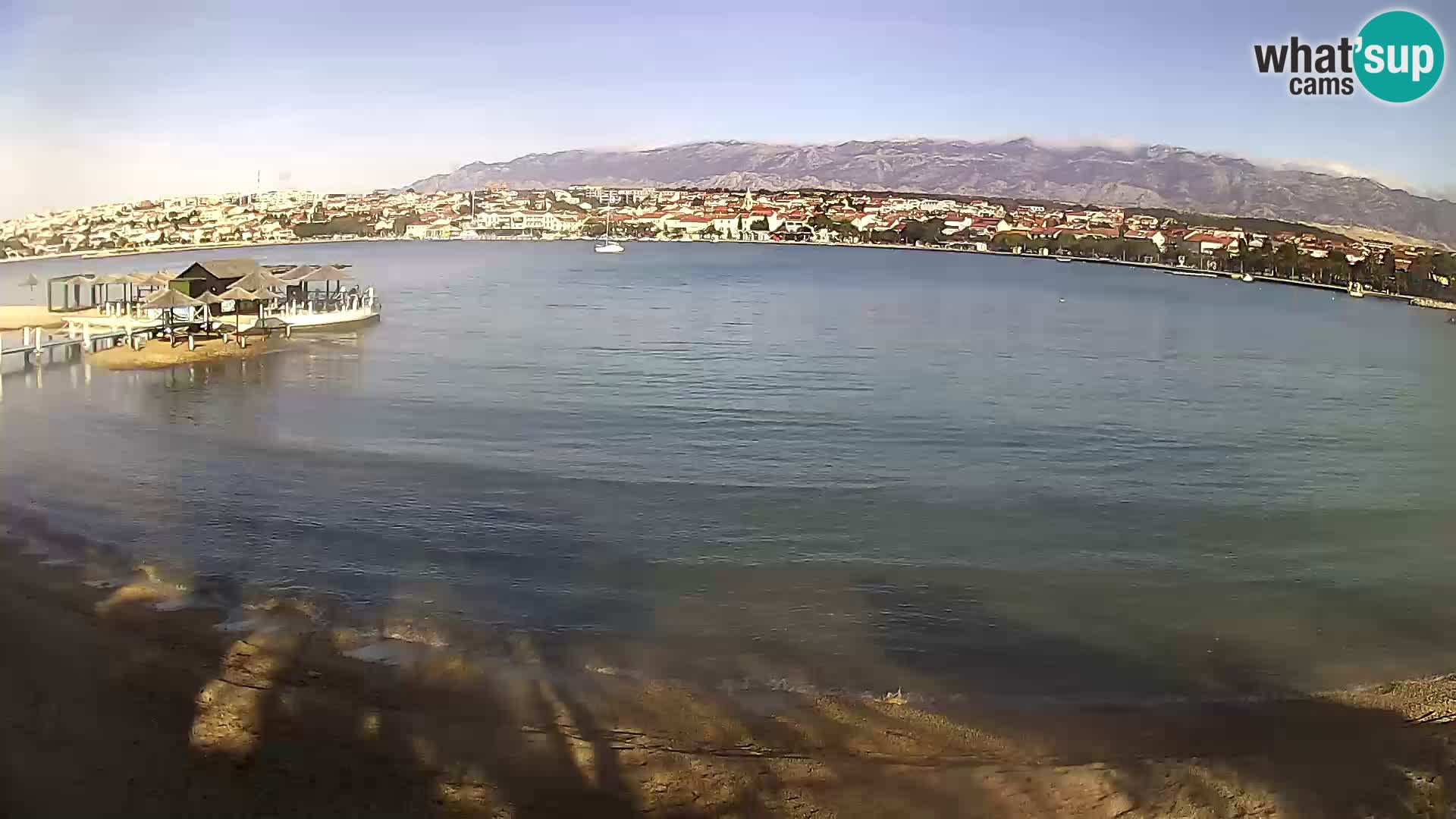 Live webcam Novalja – The Town beach