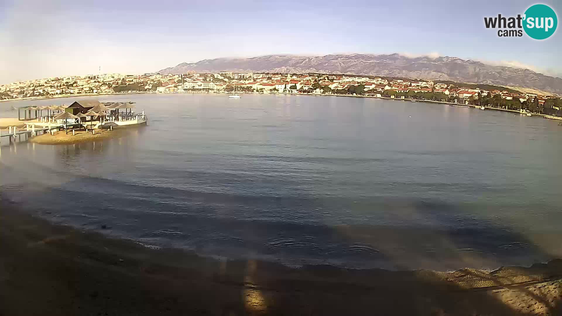 Live webcam Novalja – The Town beach