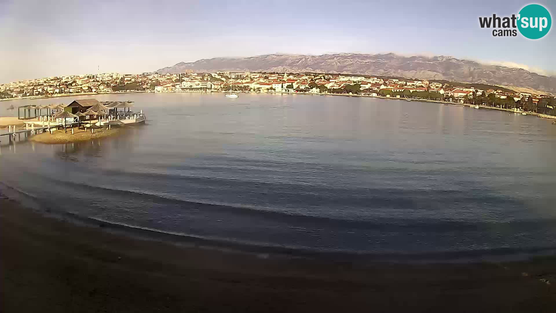 Novalja webcam – spiaggia cittadina