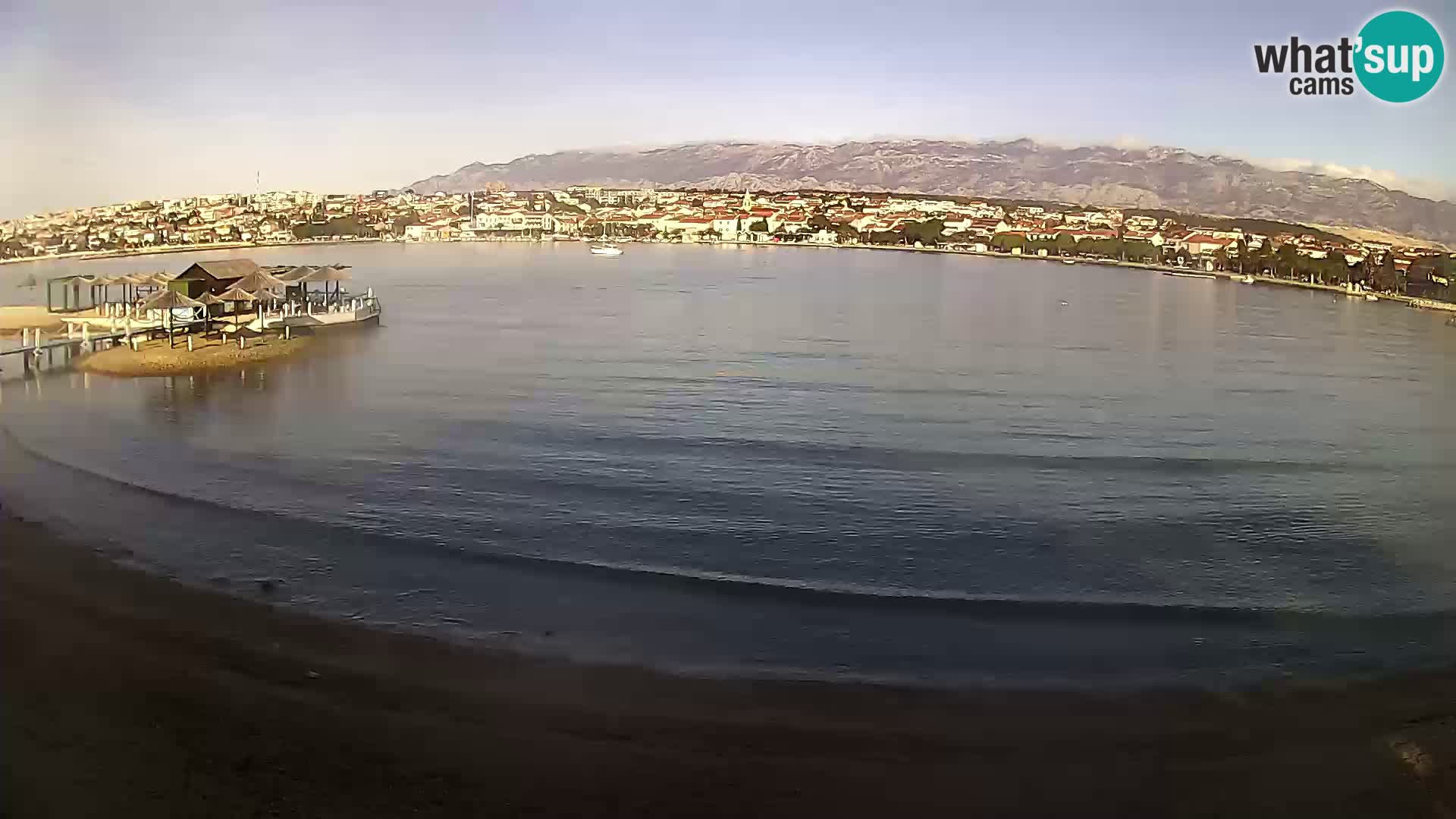 Novalja livecam – plage de la ville