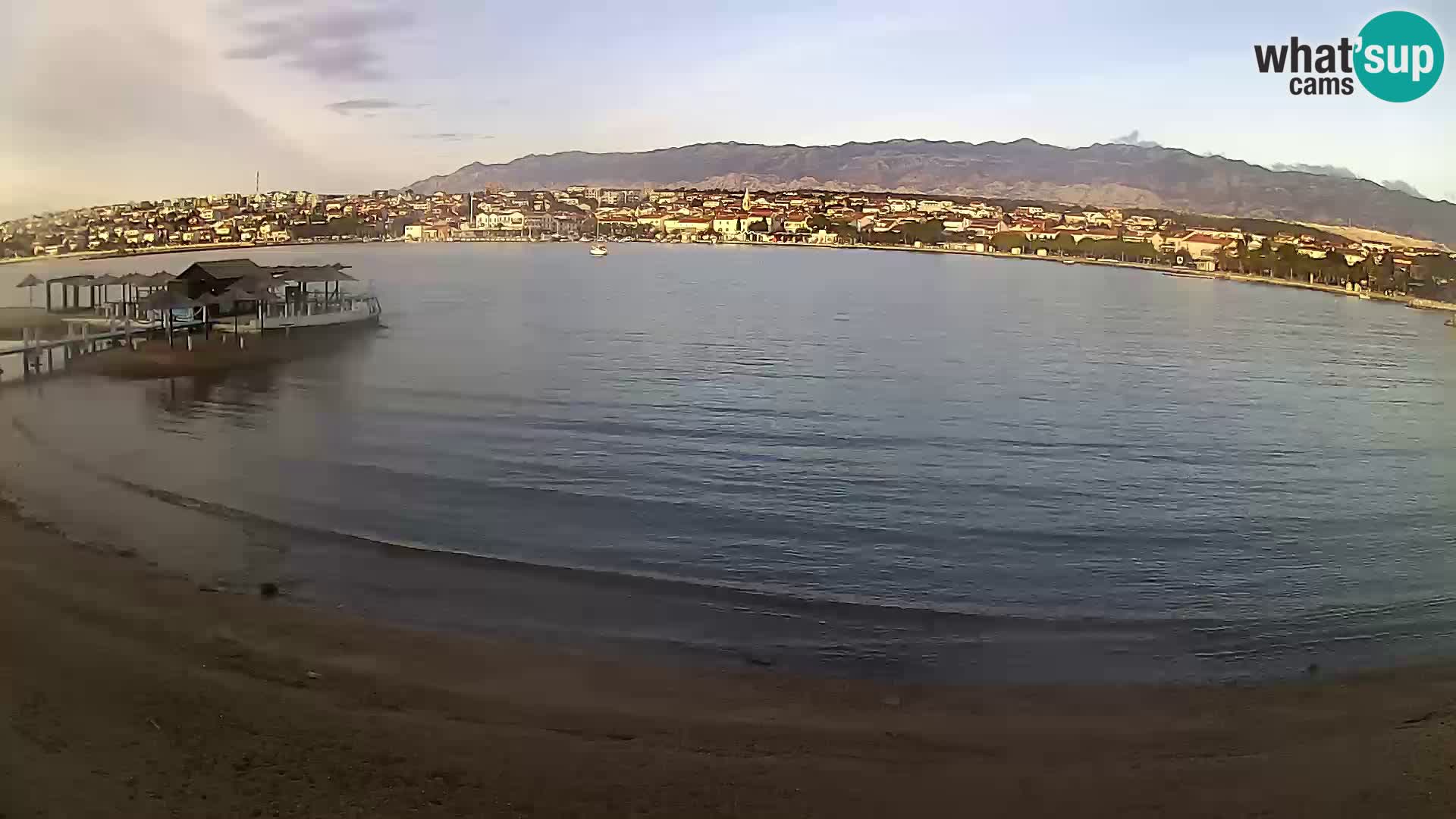 Novalja webcam – spiaggia cittadina