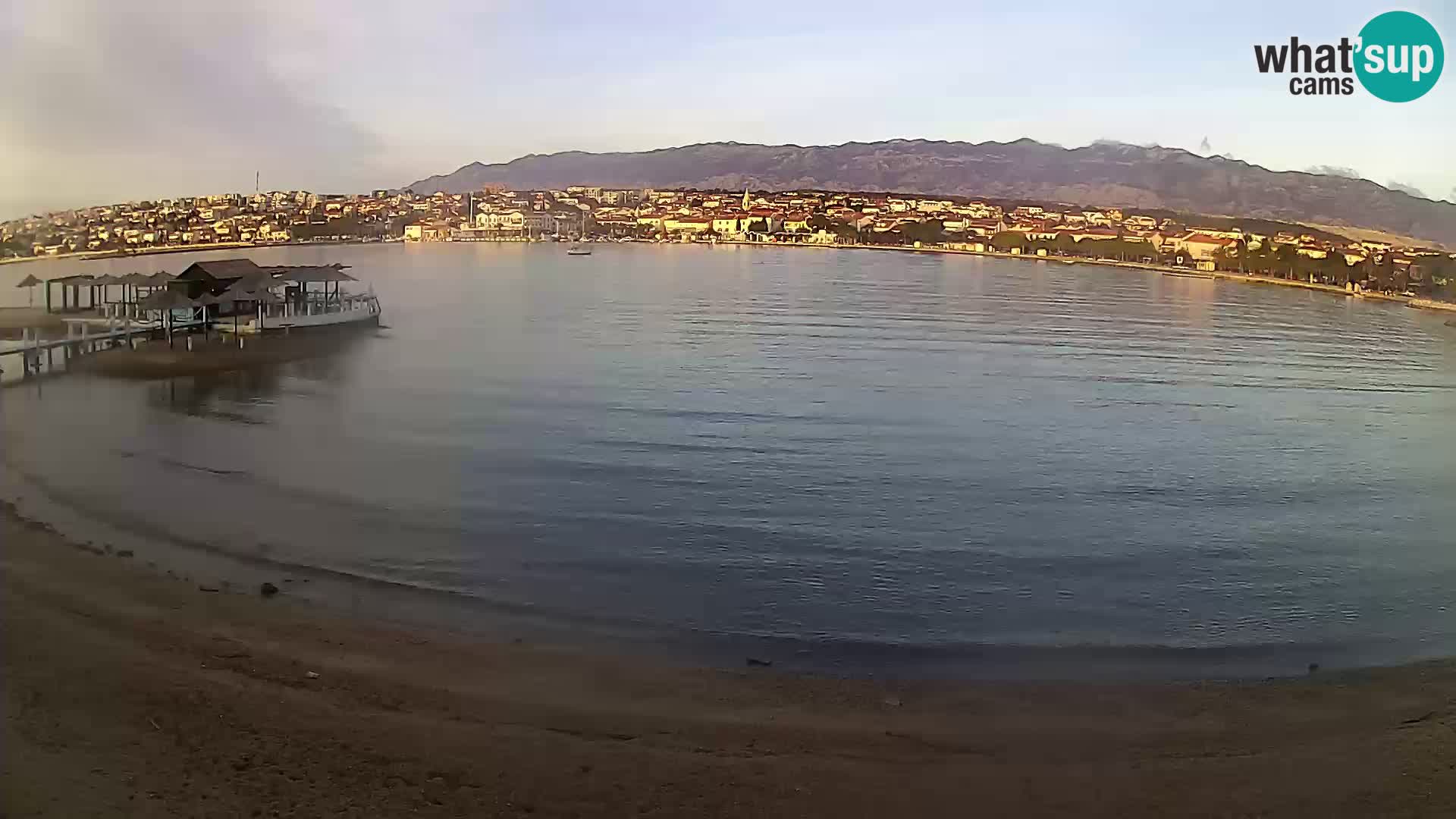 Novalja livecam – plage de la ville