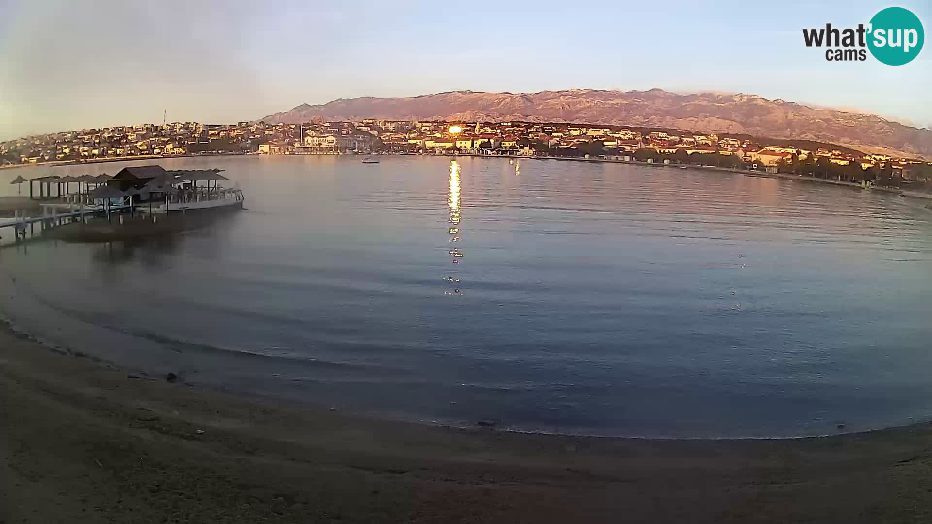 Novalja Kamera v živo – mestna plaža