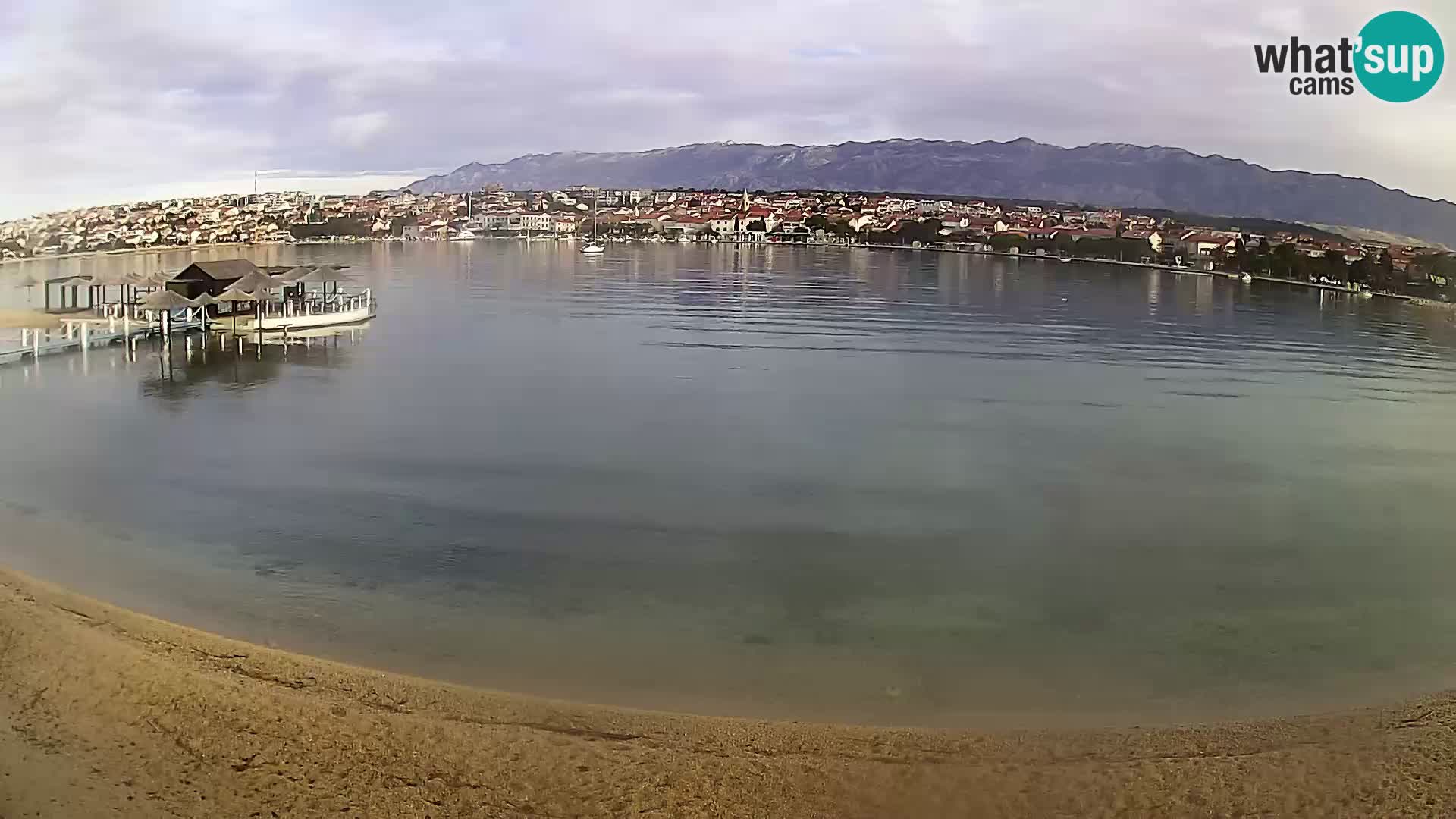 Novalja livecam – plage de la ville