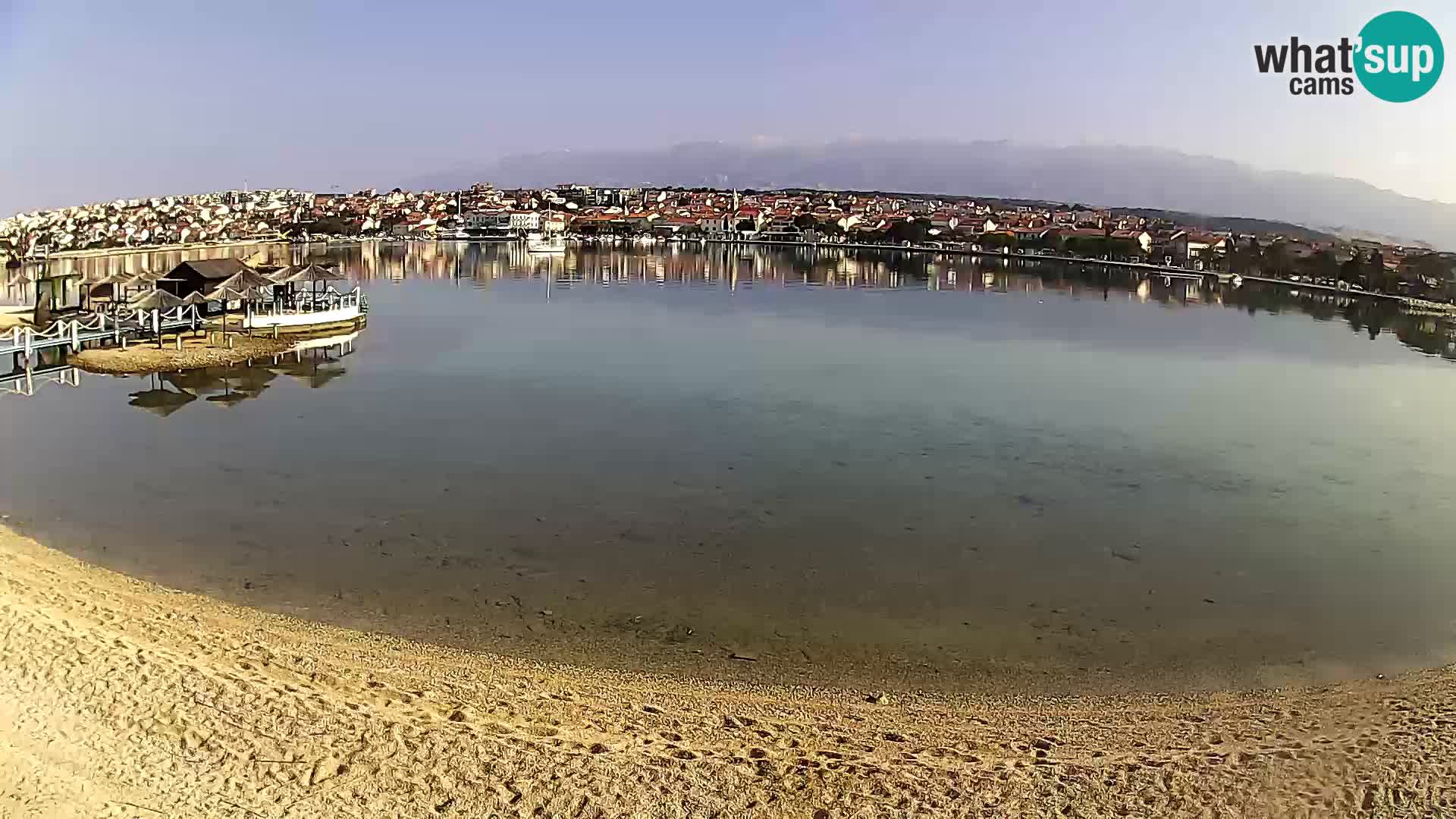 Live webcam Novalja – The Town beach