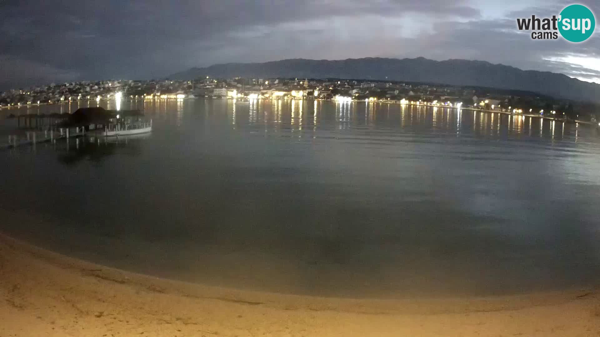 Novalja webcam – spiaggia cittadina