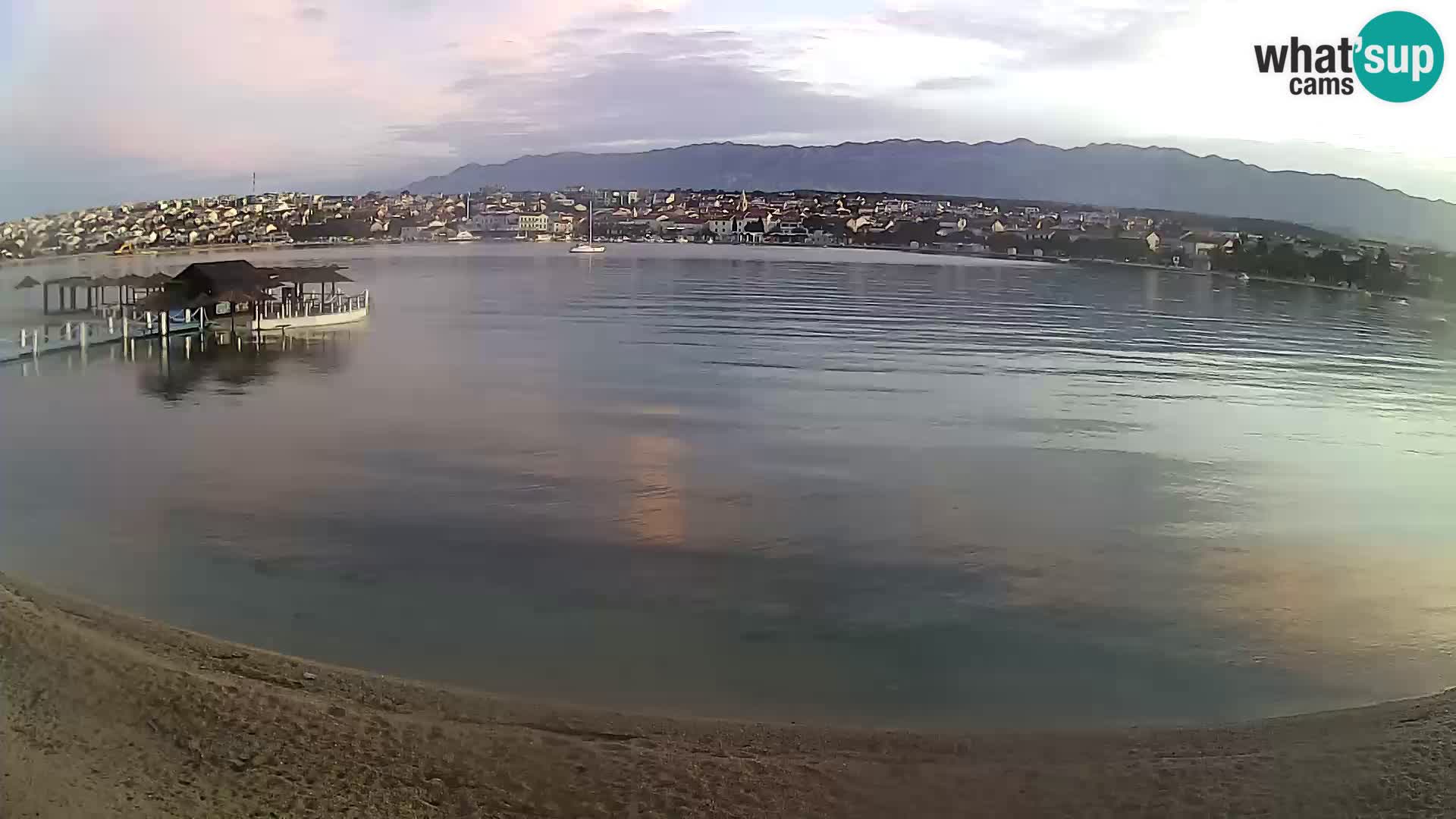 Live webcam Novalja – The Town beach