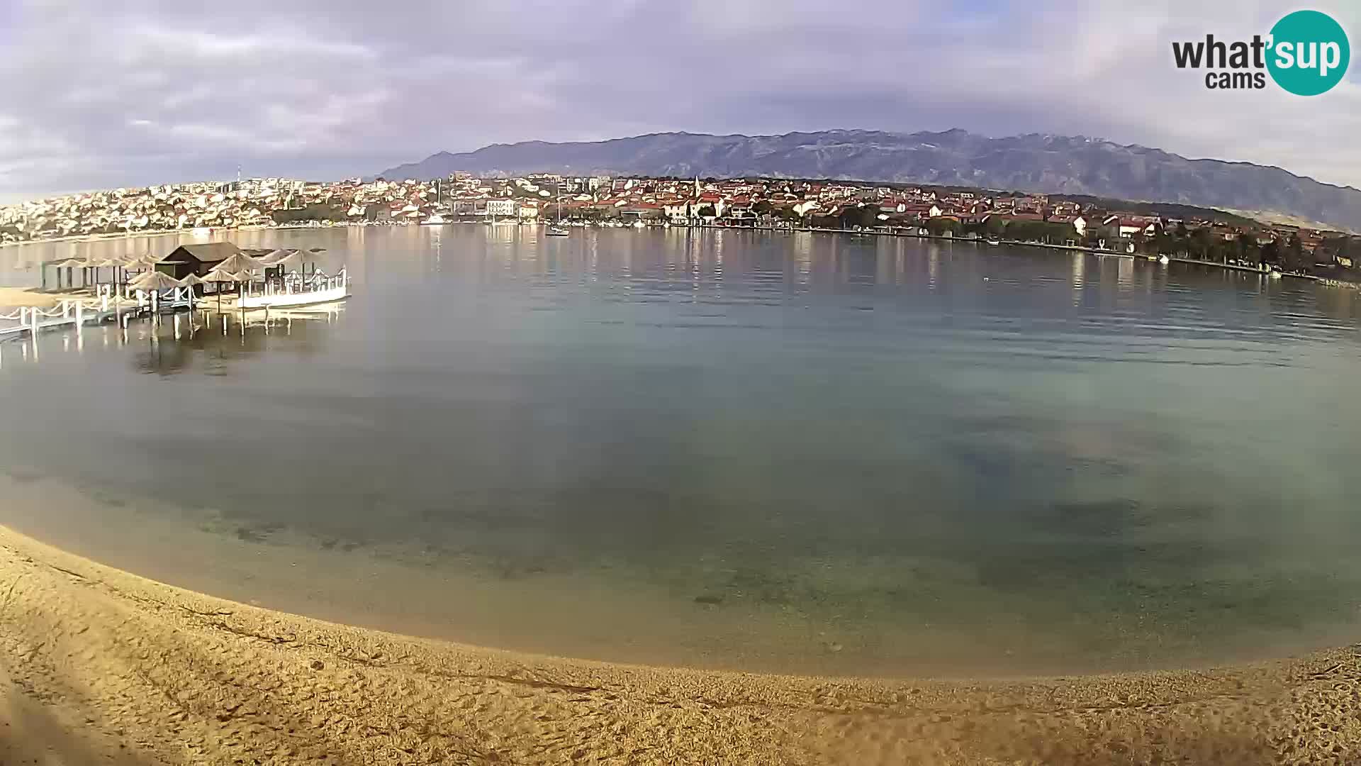 Live webcam Novalja – The Town beach