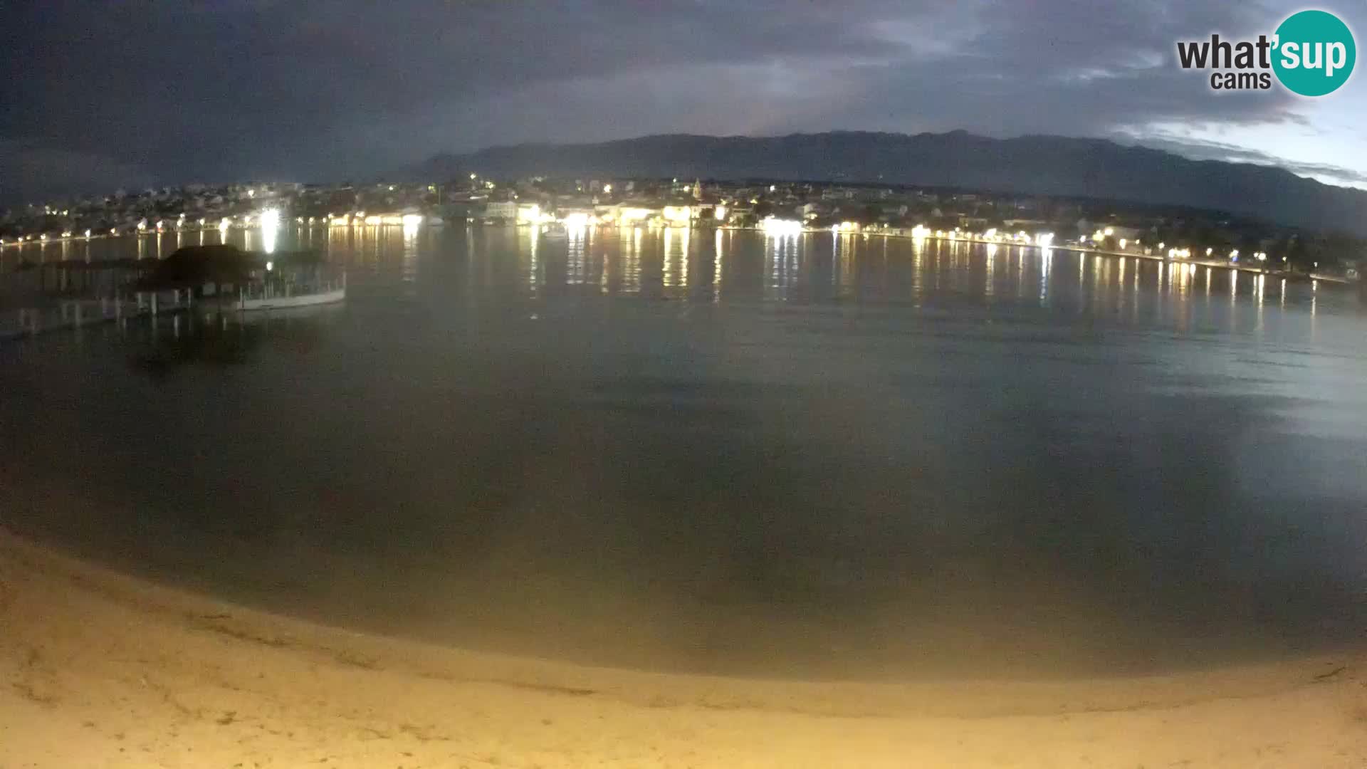 Novalja Kamera v živo – mestna plaža