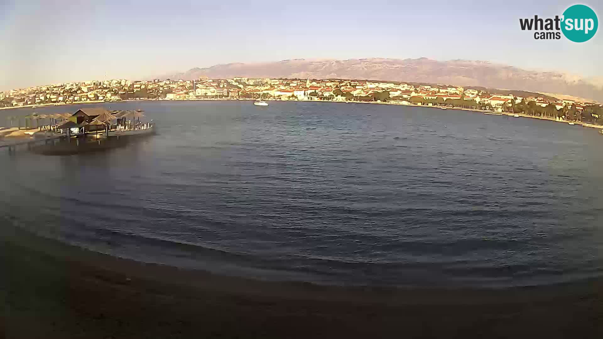 Novalja livecam – plage de la ville