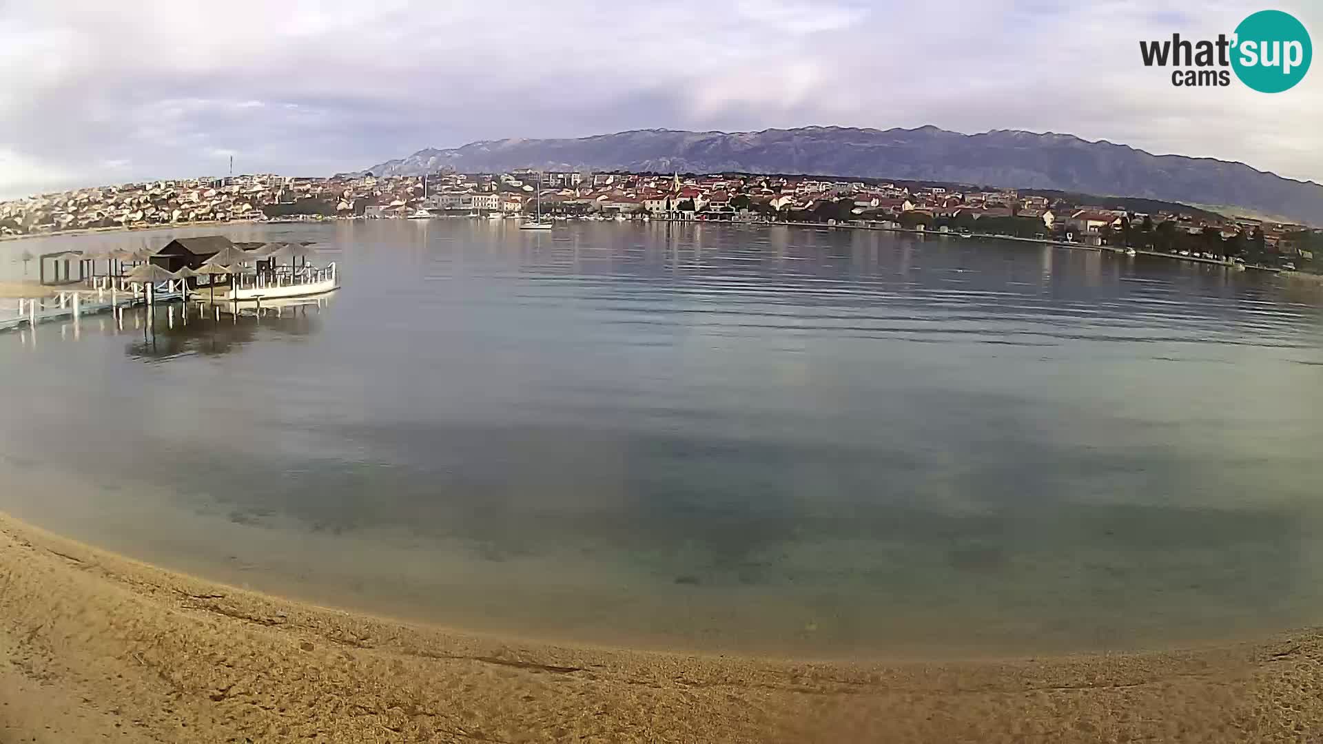 Novalja webcam – spiaggia cittadina