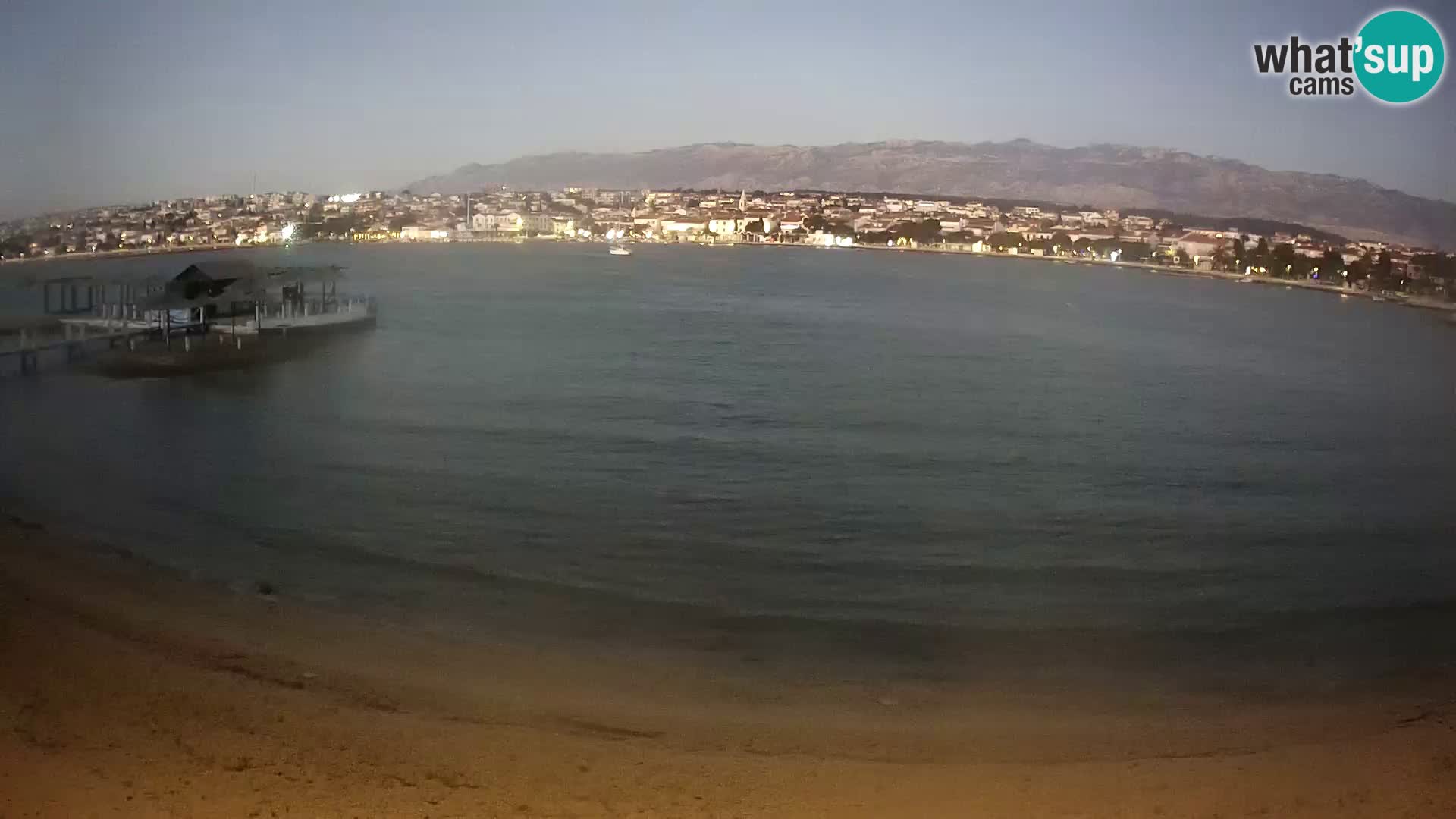 Novalja livecam – plage de la ville