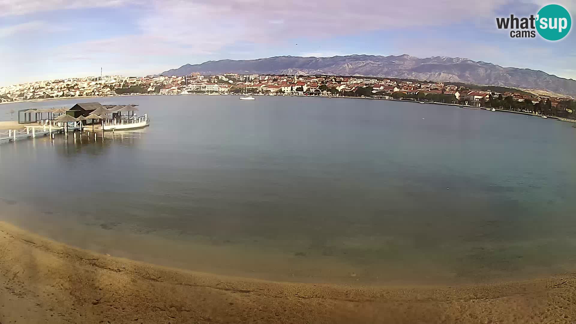 Live webcam Novalja – The Town beach