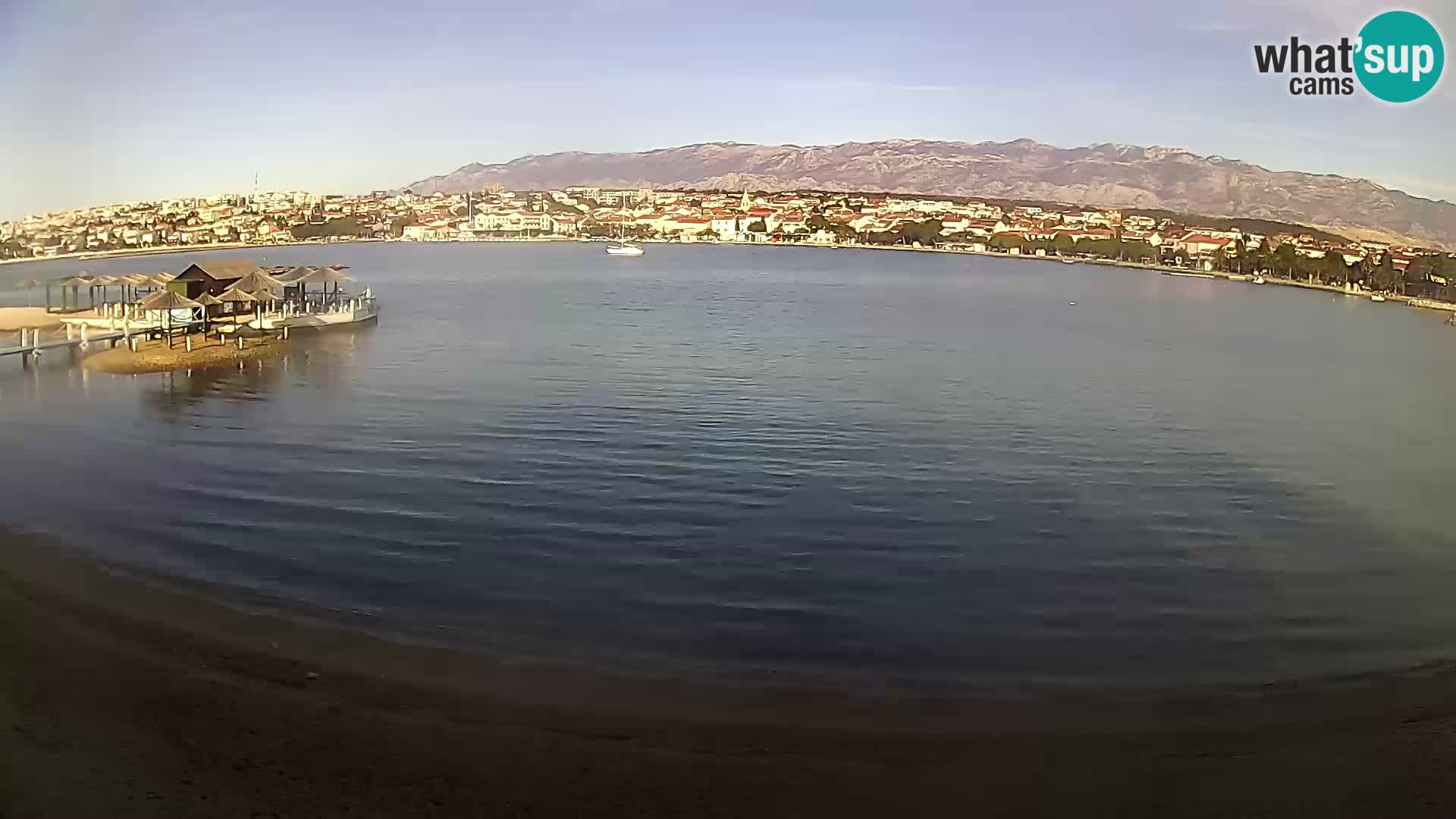 Live webcam Novalja – The Town beach