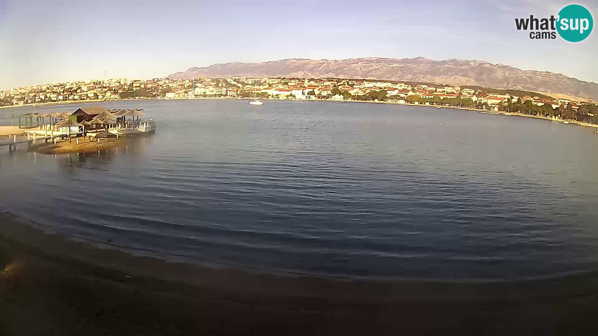 Novalja webcam – spiaggia cittadina