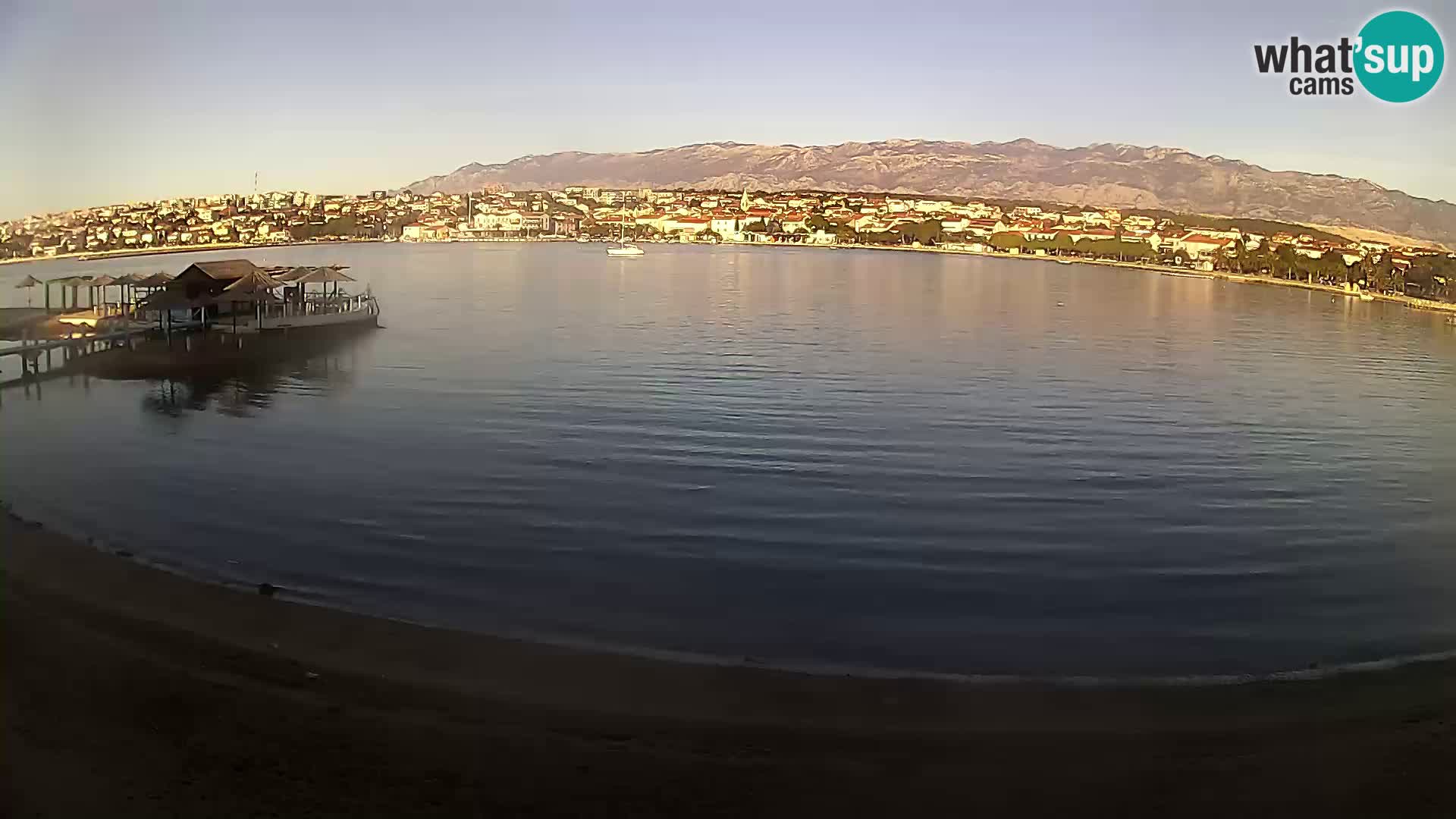 Live webcam Novalja – The Town beach