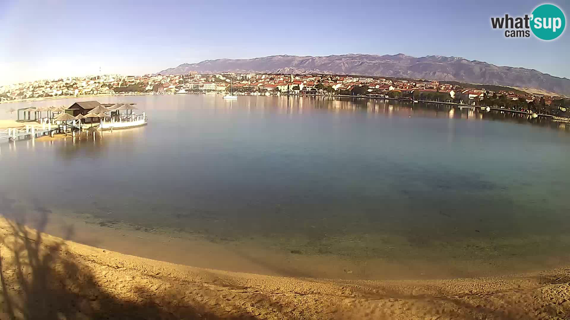 Live webcam Novalja – The Town beach
