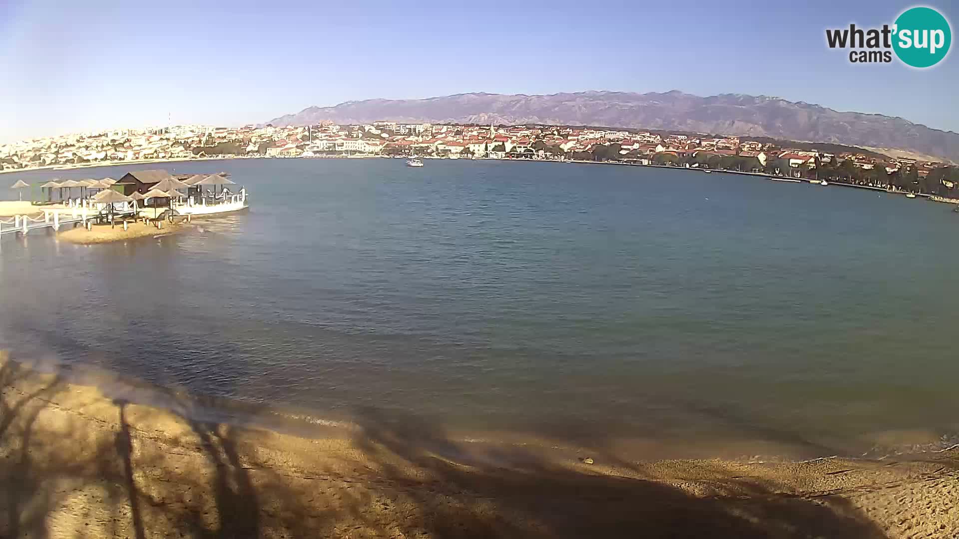 Novalja livecam – plage de la ville