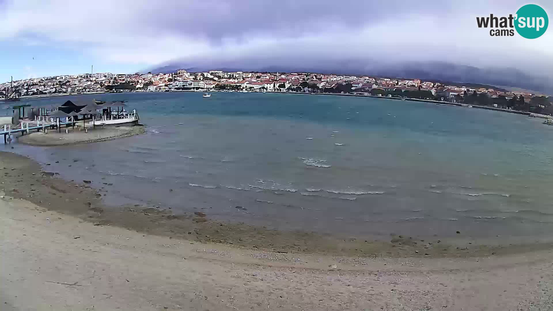 Novalja webcam – spiaggia cittadina