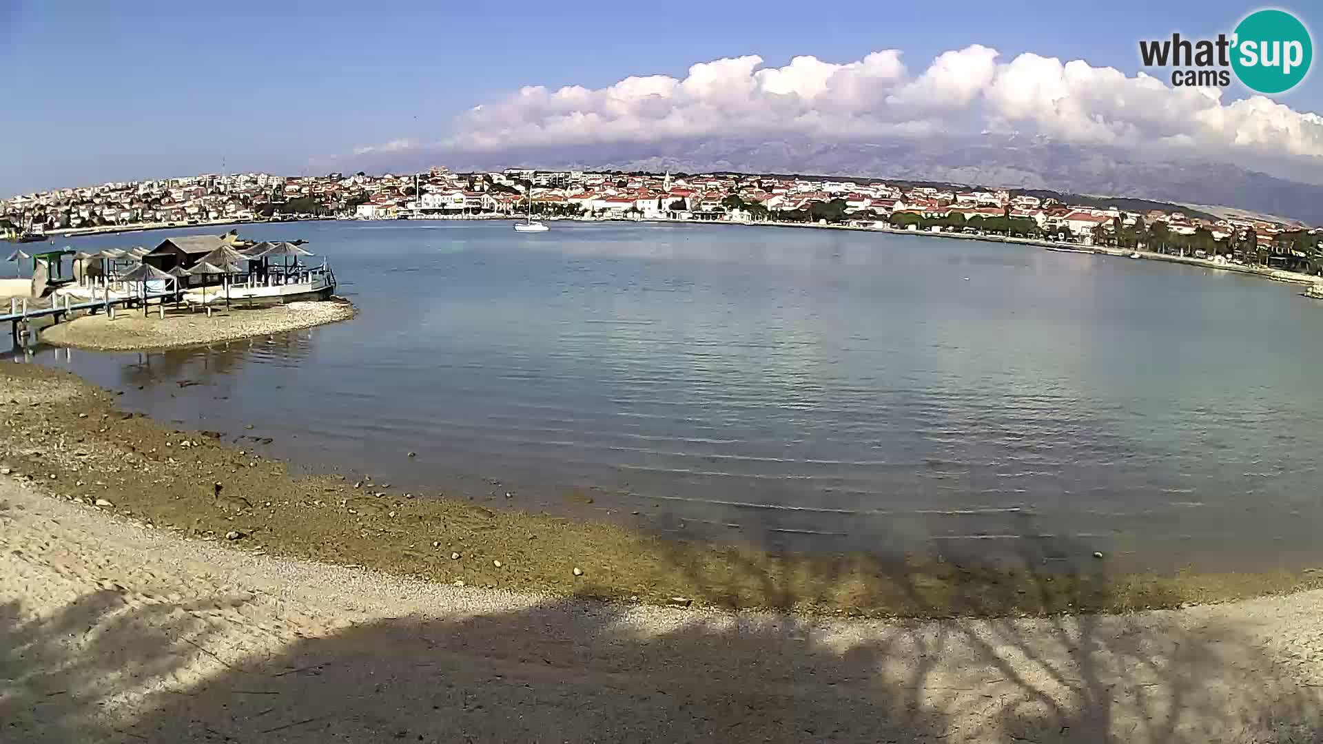 Live webcam Novalja – The Town beach