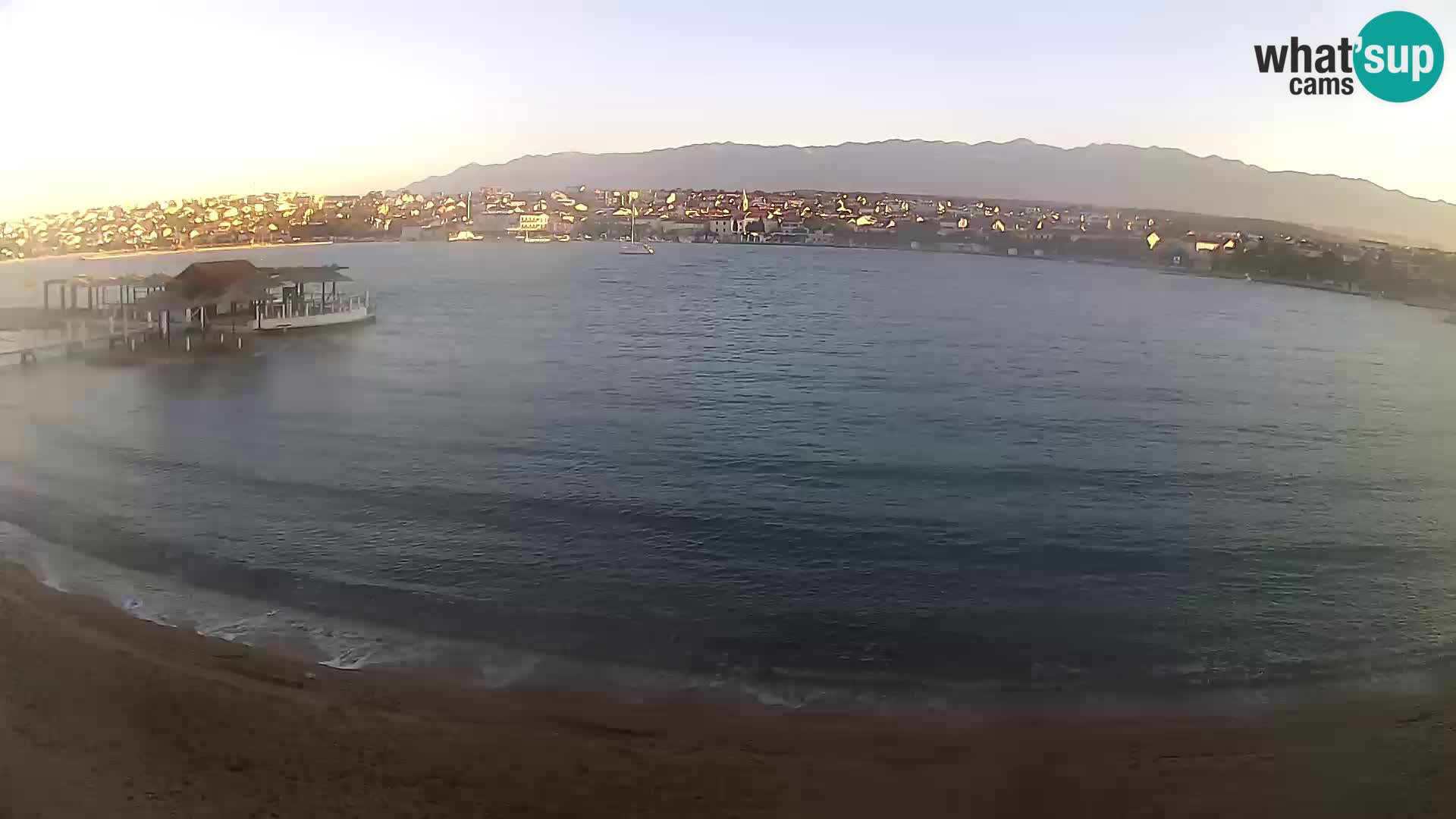 Novalja livecam – plage de la ville