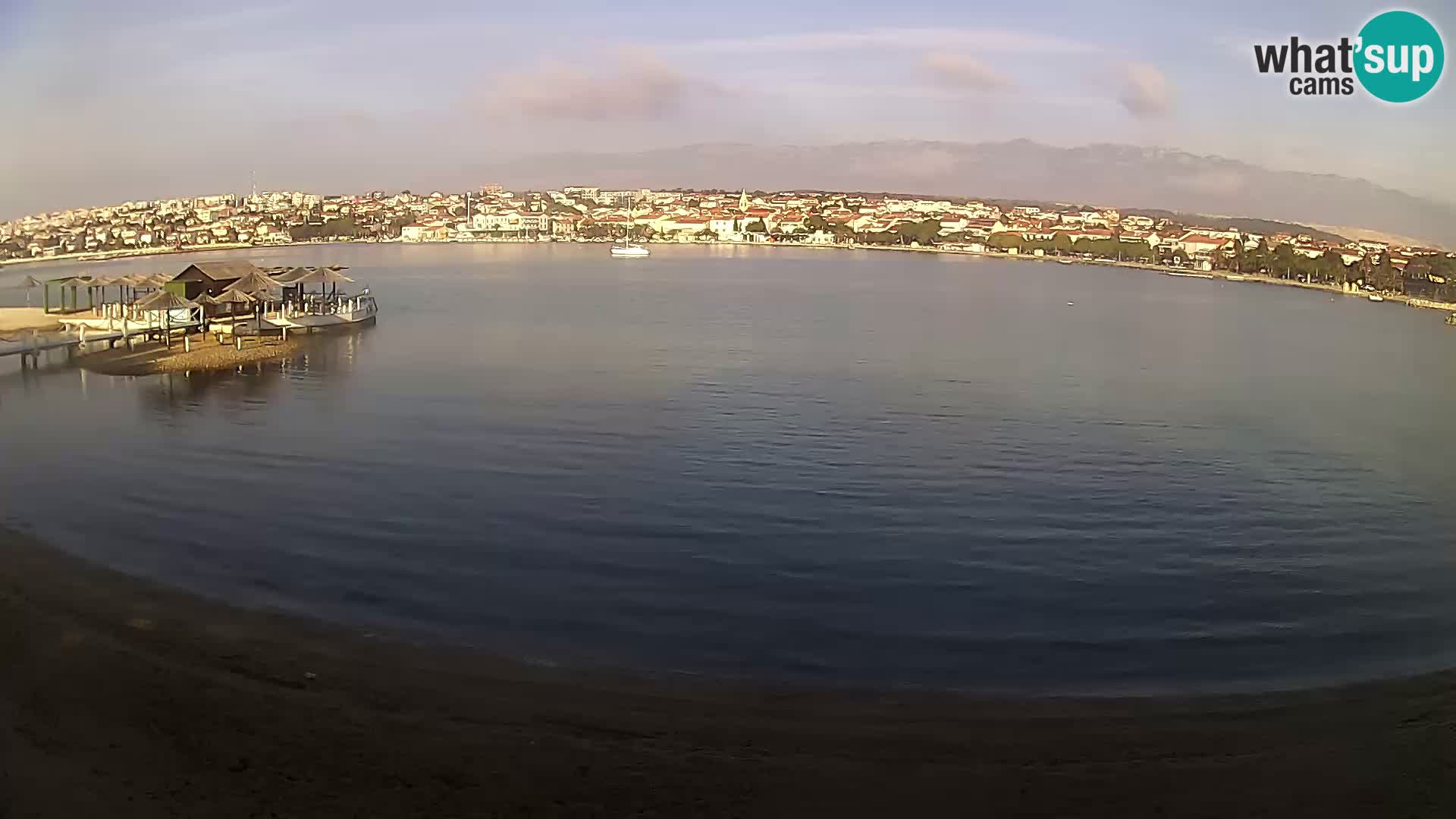 Novalja webcam – spiaggia cittadina