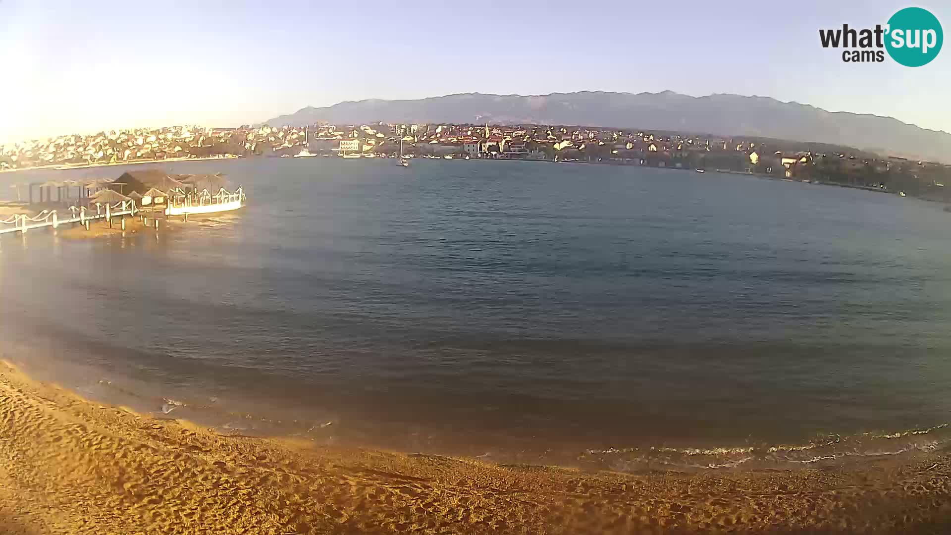 Novalja livecam – plage de la ville