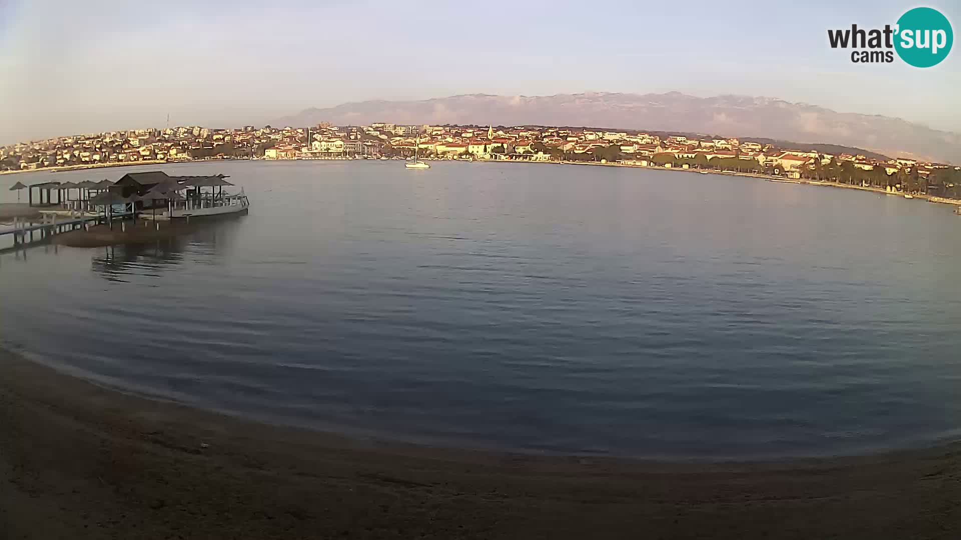 Novalja webcam – spiaggia cittadina