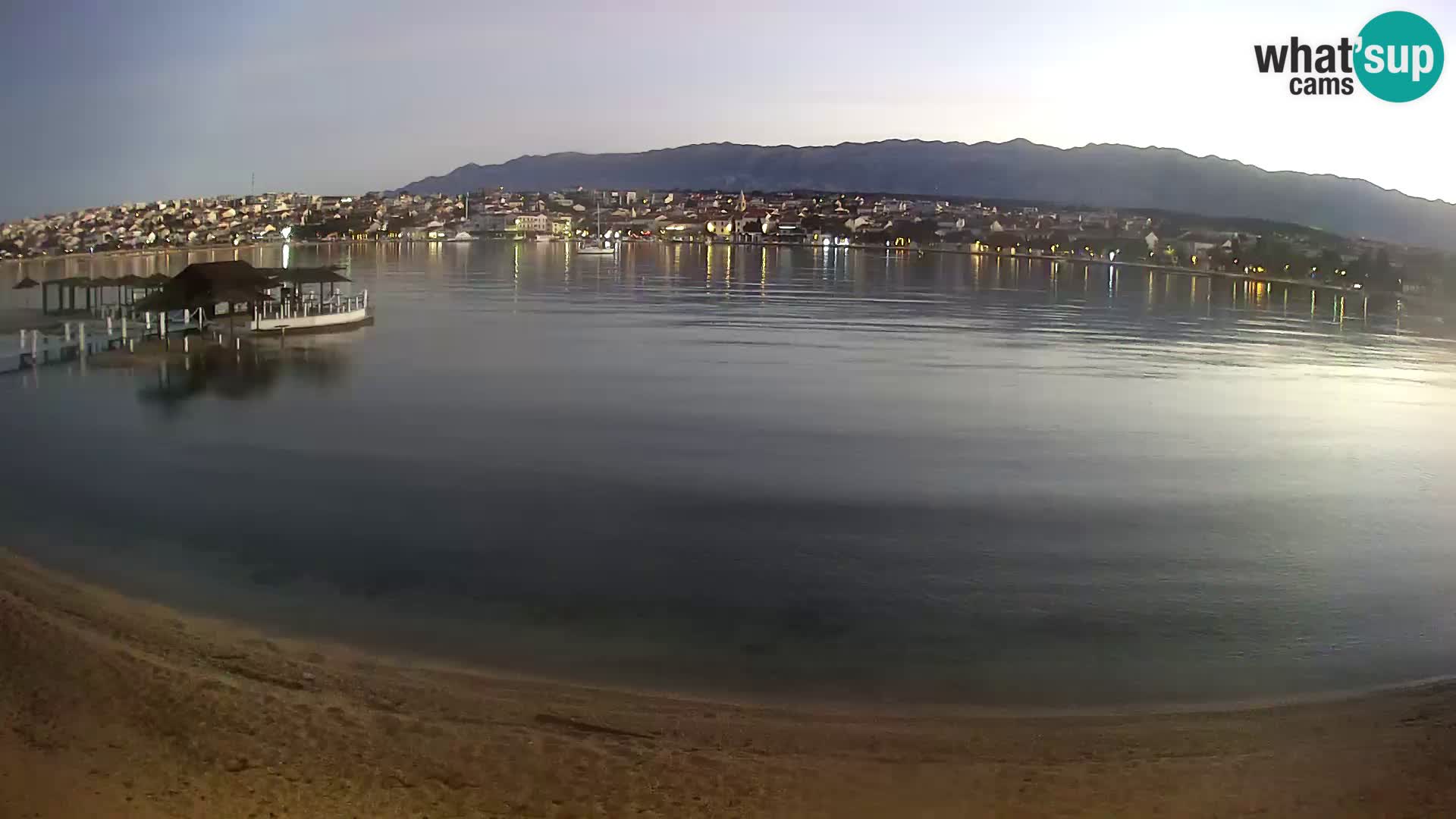 Novalja Kamera v živo – mestna plaža