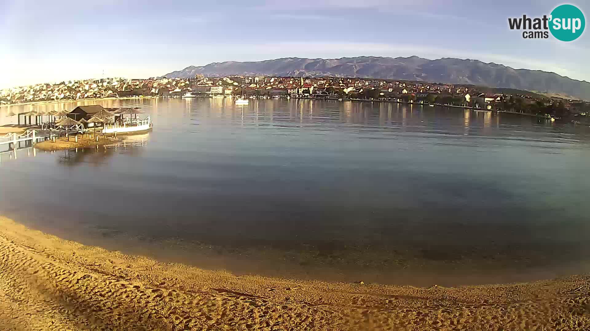 Novalja webcam – spiaggia cittadina