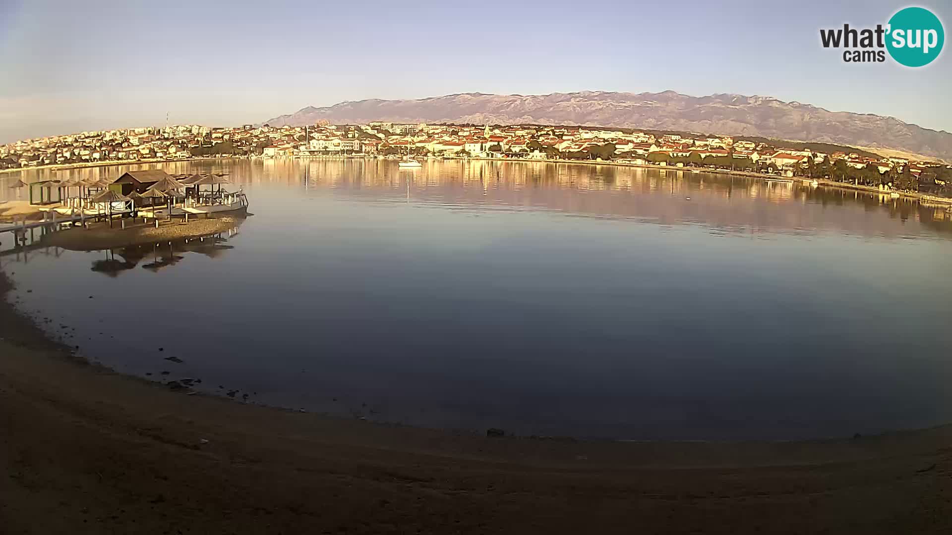 Novalja webcam – spiaggia cittadina